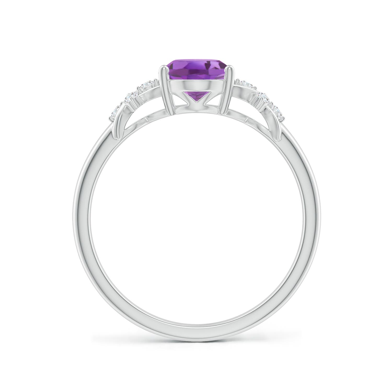 A - Amethyst / 1.23 CT / 14 KT White Gold