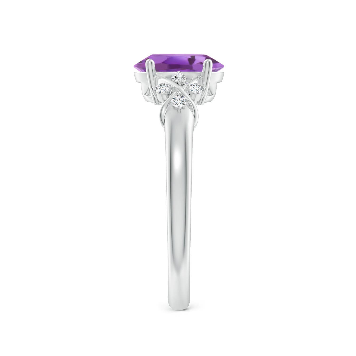 A - Amethyst / 1.23 CT / 14 KT White Gold