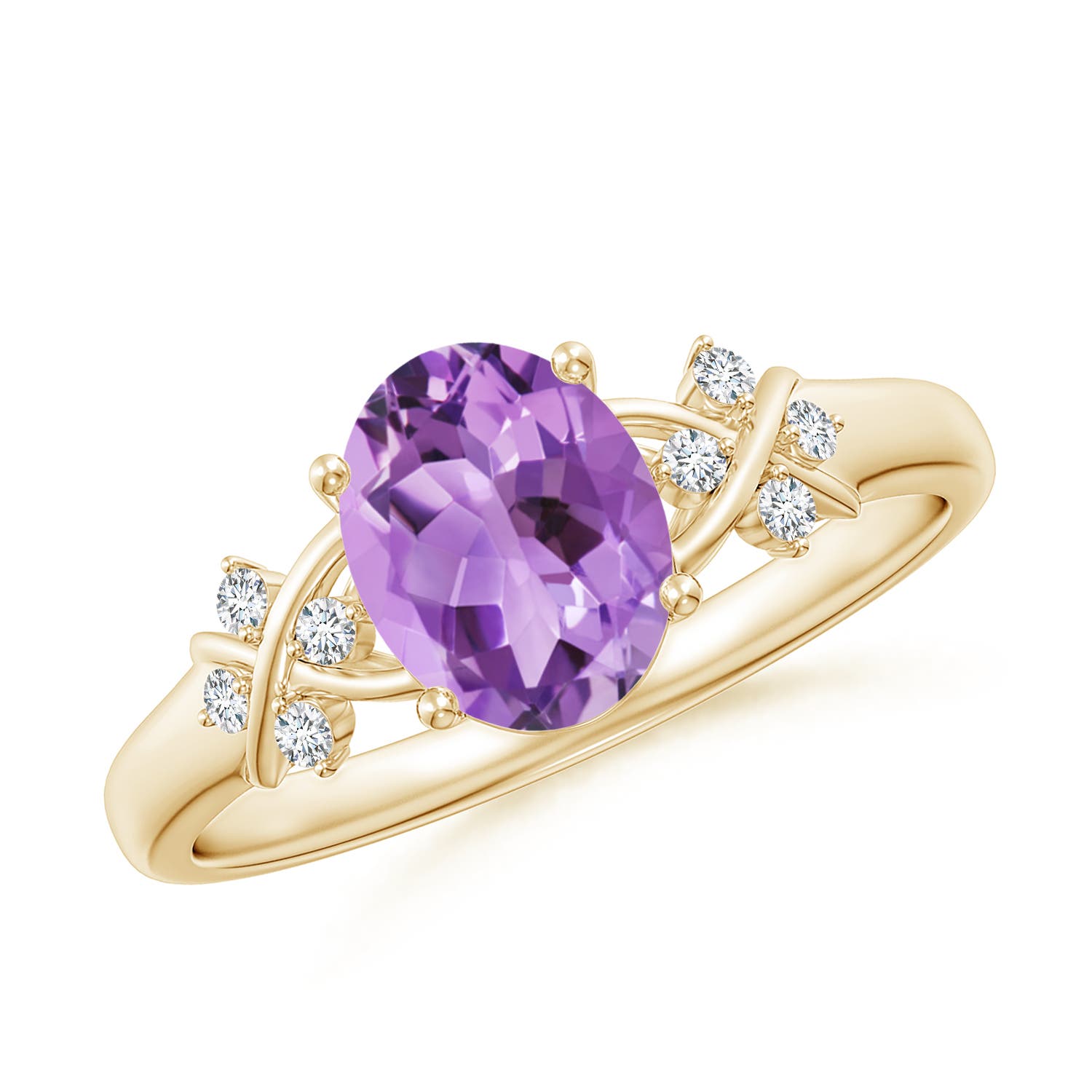 A - Amethyst / 1.23 CT / 14 KT Yellow Gold