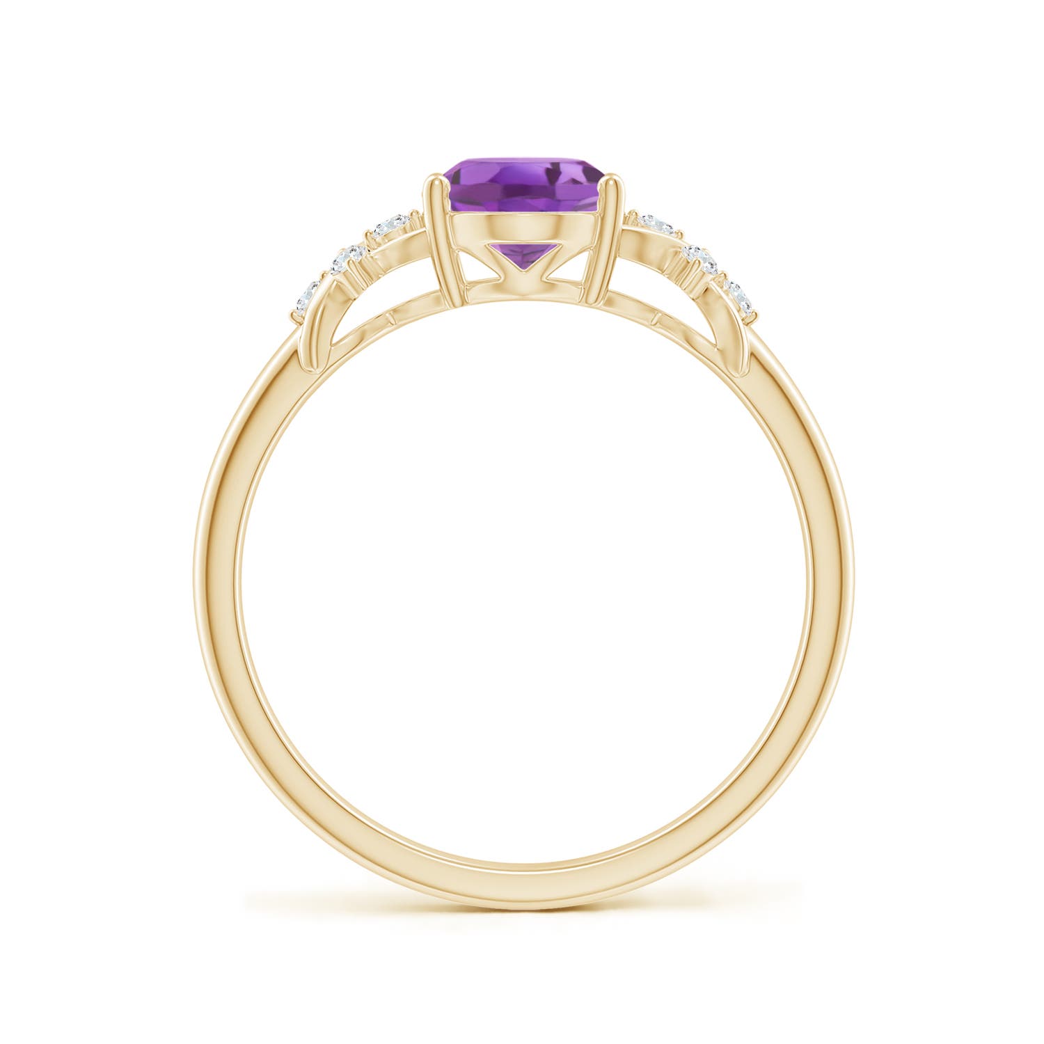 A - Amethyst / 1.23 CT / 14 KT Yellow Gold