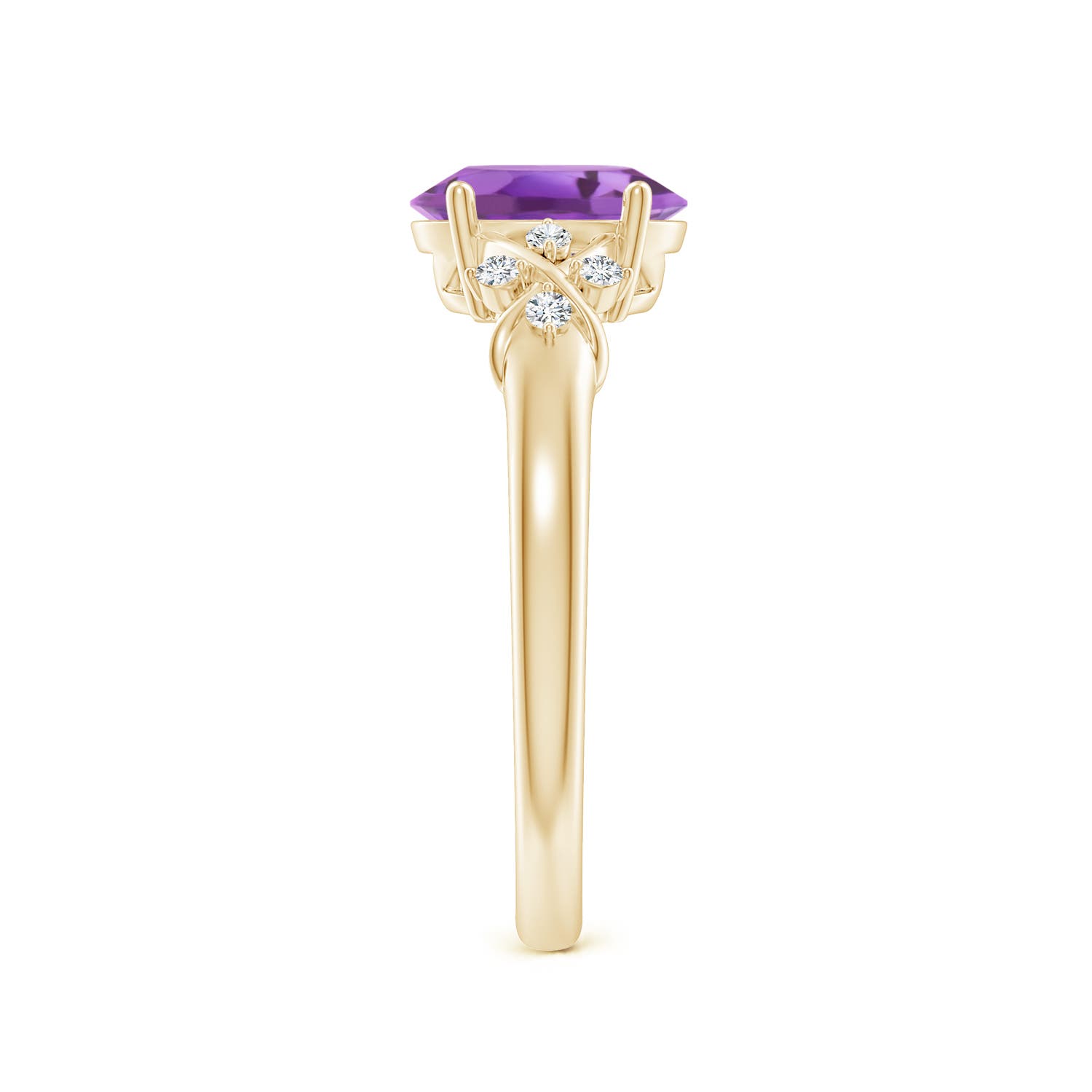 A - Amethyst / 1.23 CT / 14 KT Yellow Gold