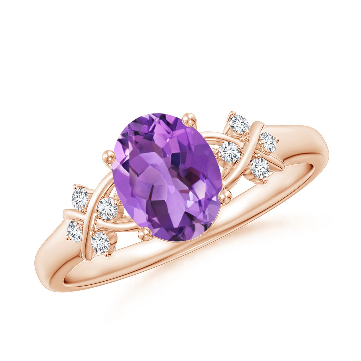 AA - Amethyst / 1.23 CT / 14 KT Rose Gold