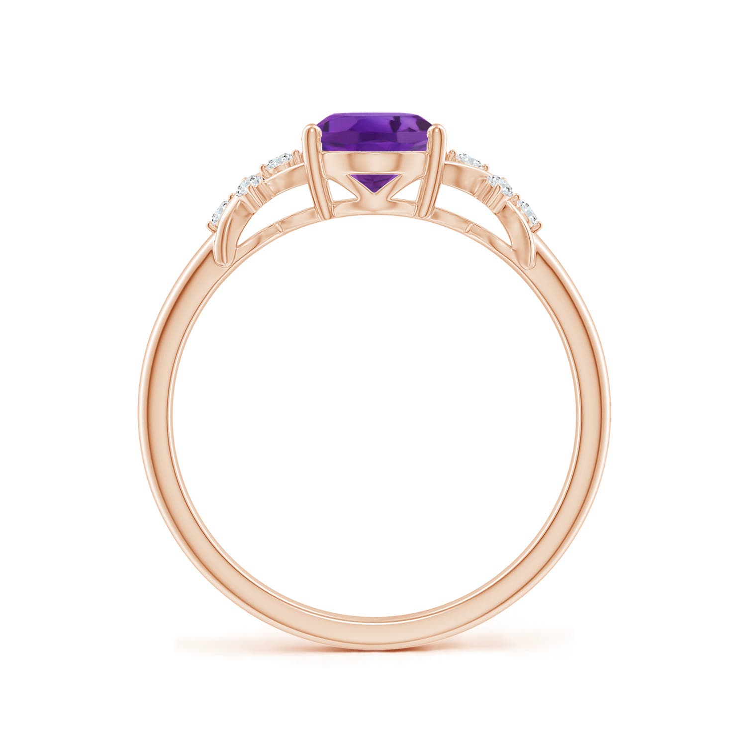 AAA - Amethyst / 1.23 CT / 14 KT Rose Gold