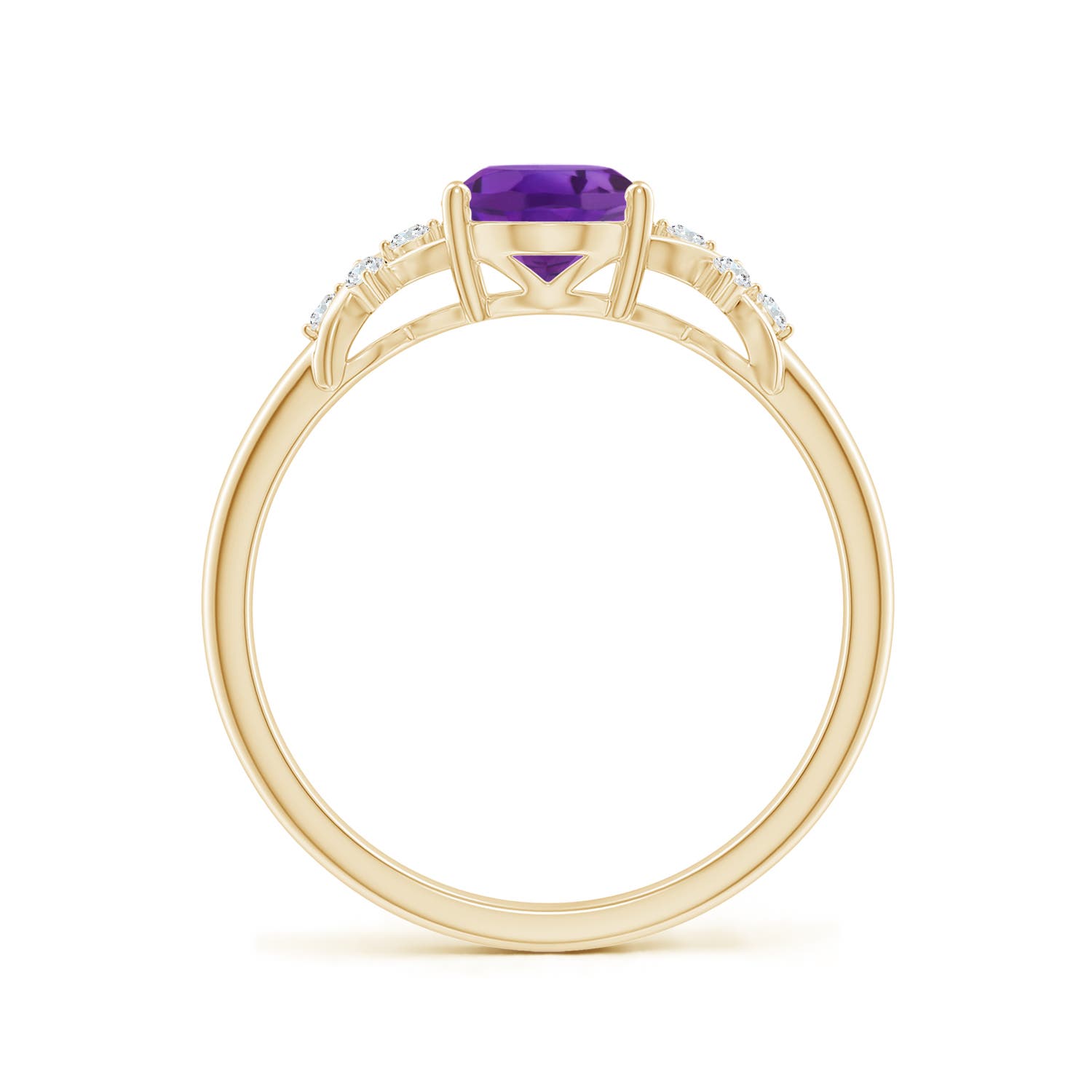 AAA - Amethyst / 1.23 CT / 14 KT Yellow Gold