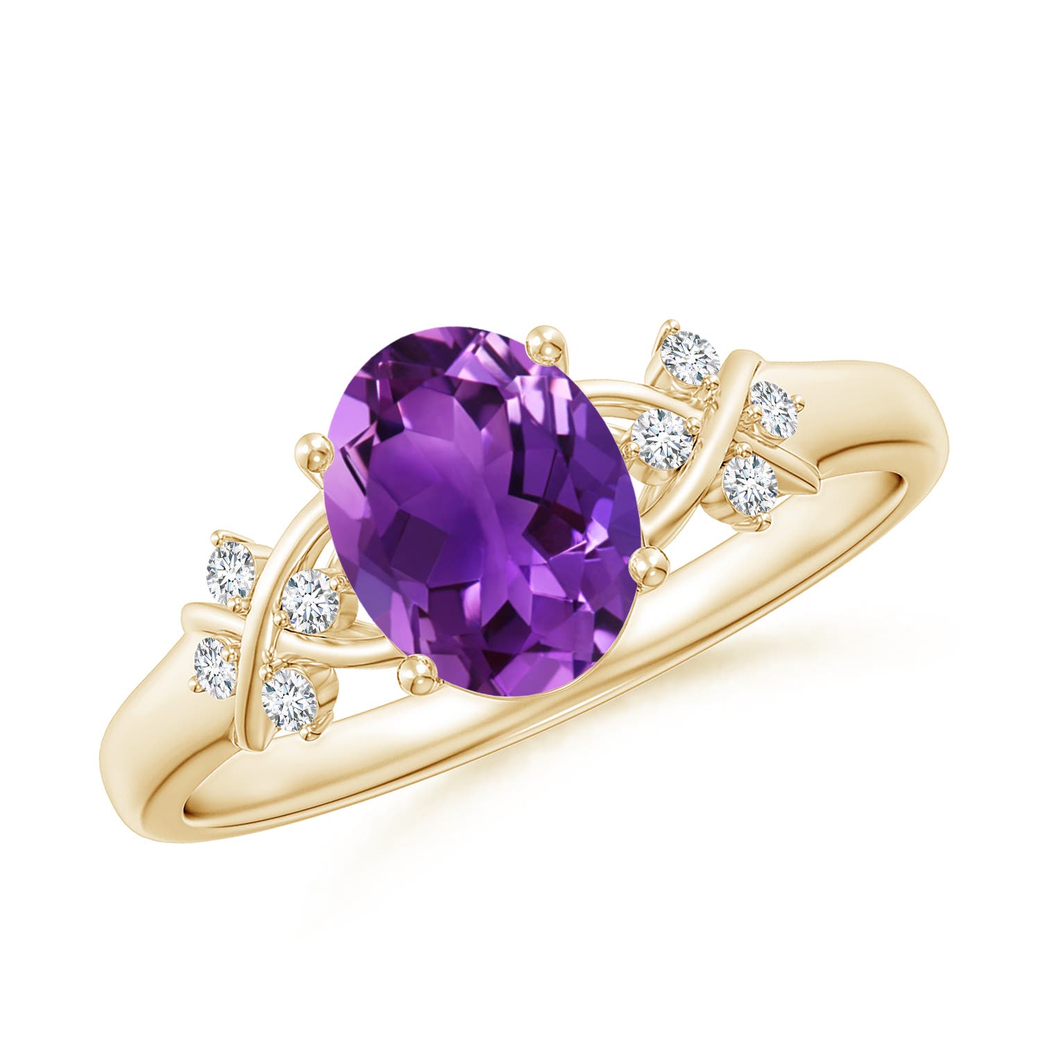 AAAA - Amethyst / 1.23 CT / 14 KT Yellow Gold