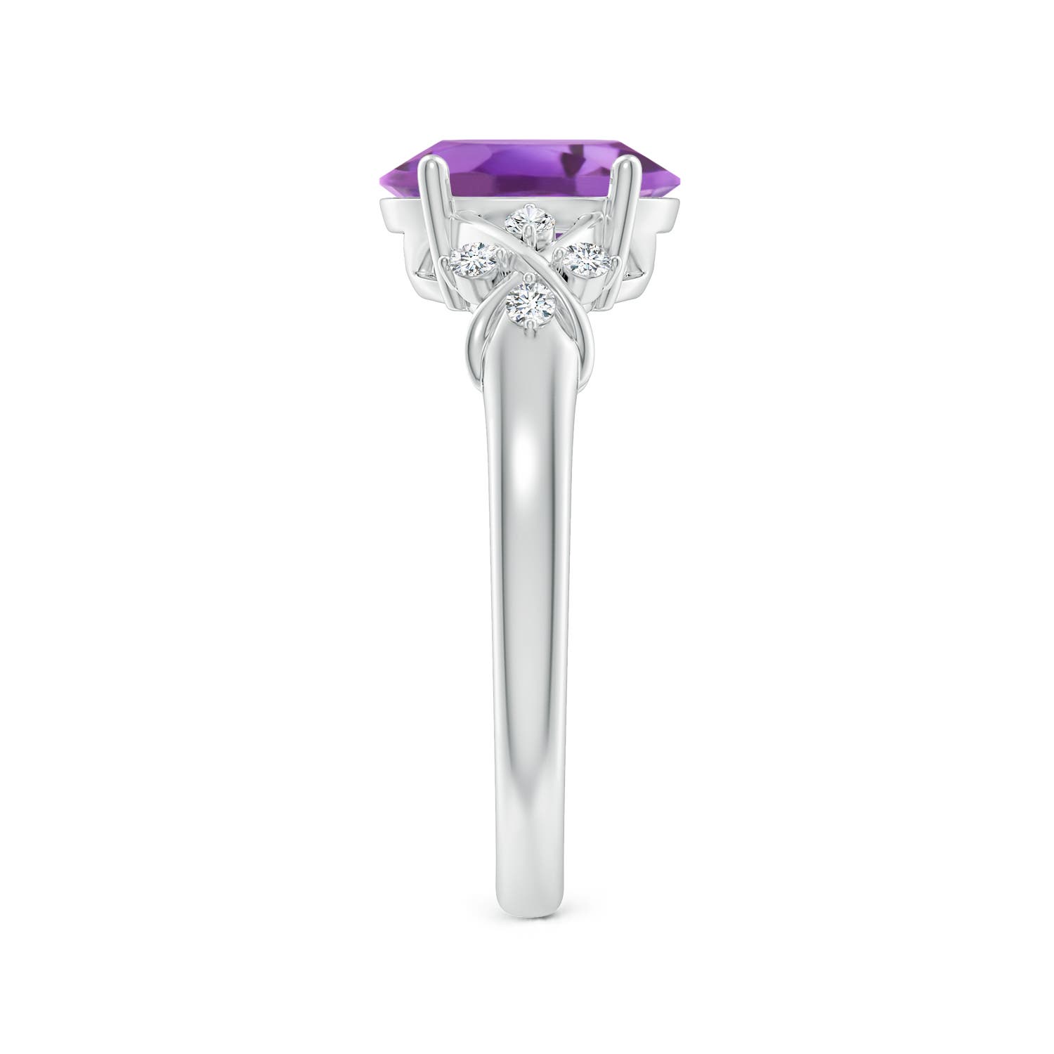 A - Amethyst / 1.71 CT / 14 KT White Gold