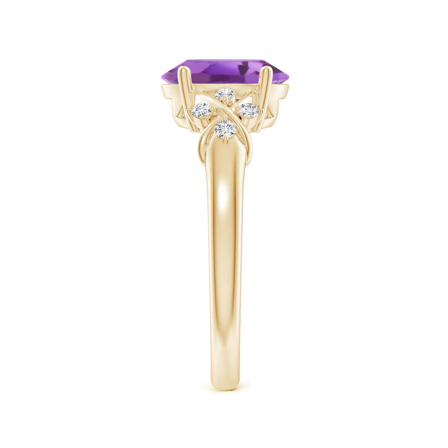 A - Amethyst / 1.71 CT / 14 KT Yellow Gold