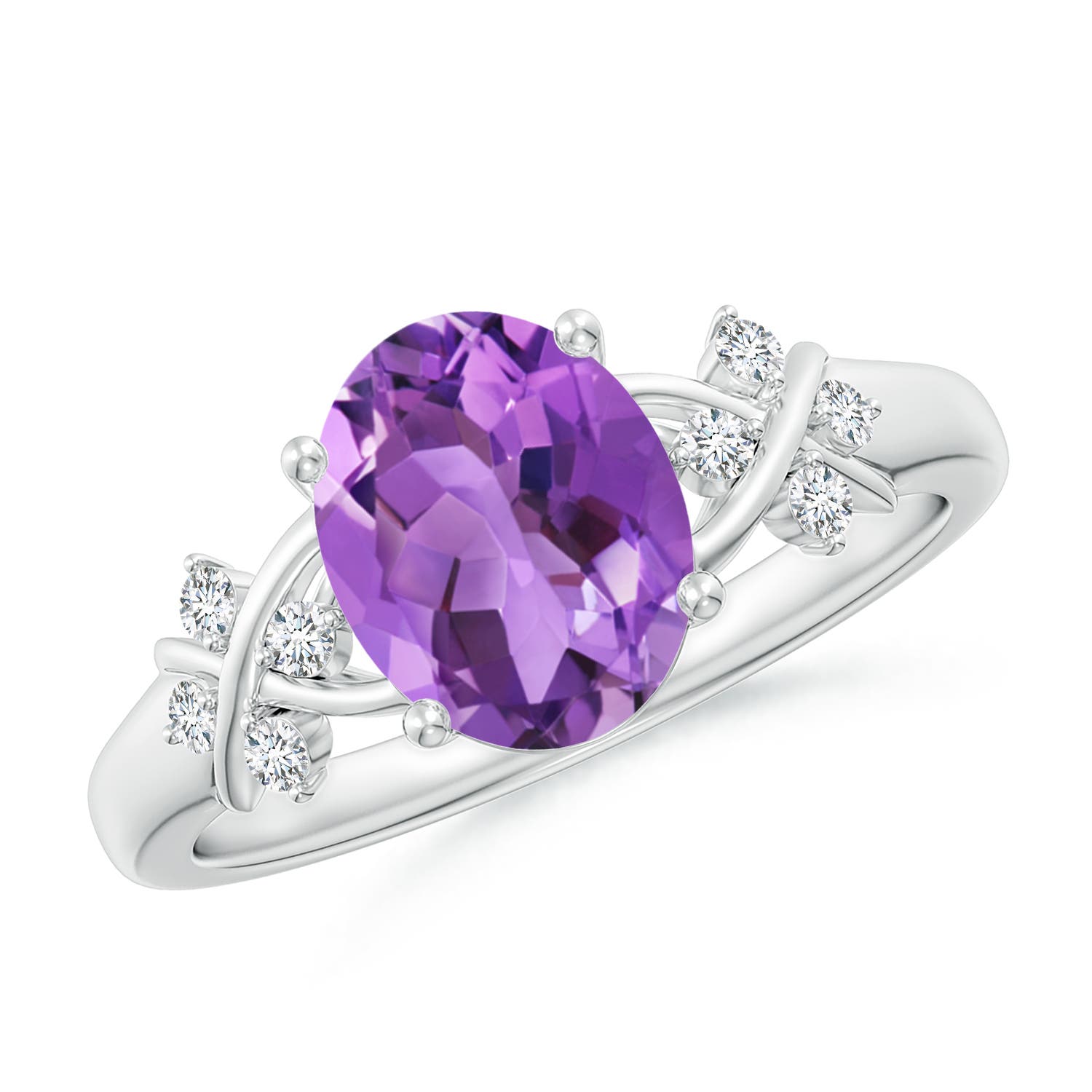 AA - Amethyst / 1.71 CT / 14 KT White Gold