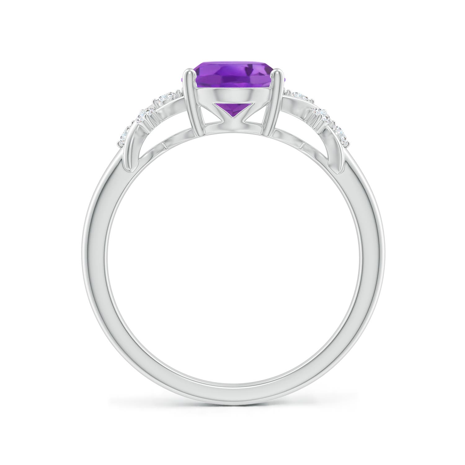 AA - Amethyst / 1.71 CT / 14 KT White Gold