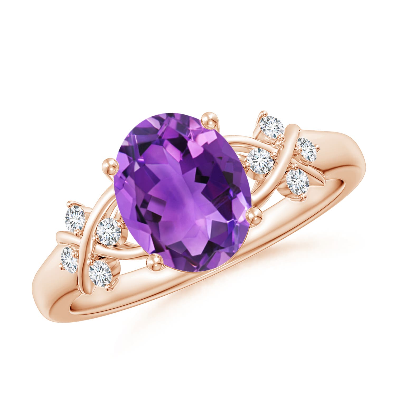 AAA - Amethyst / 1.71 CT / 14 KT Rose Gold