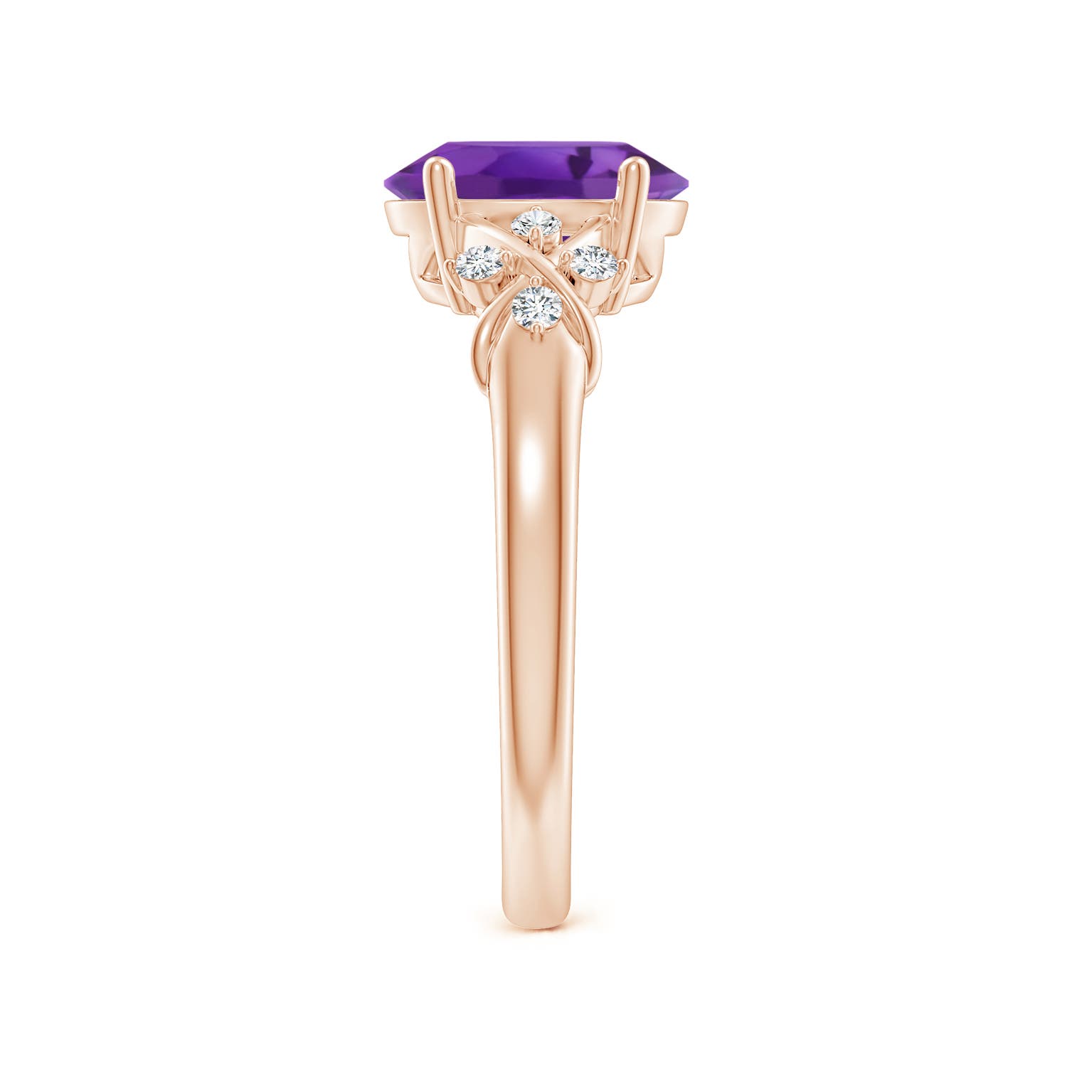 AAA - Amethyst / 1.71 CT / 14 KT Rose Gold