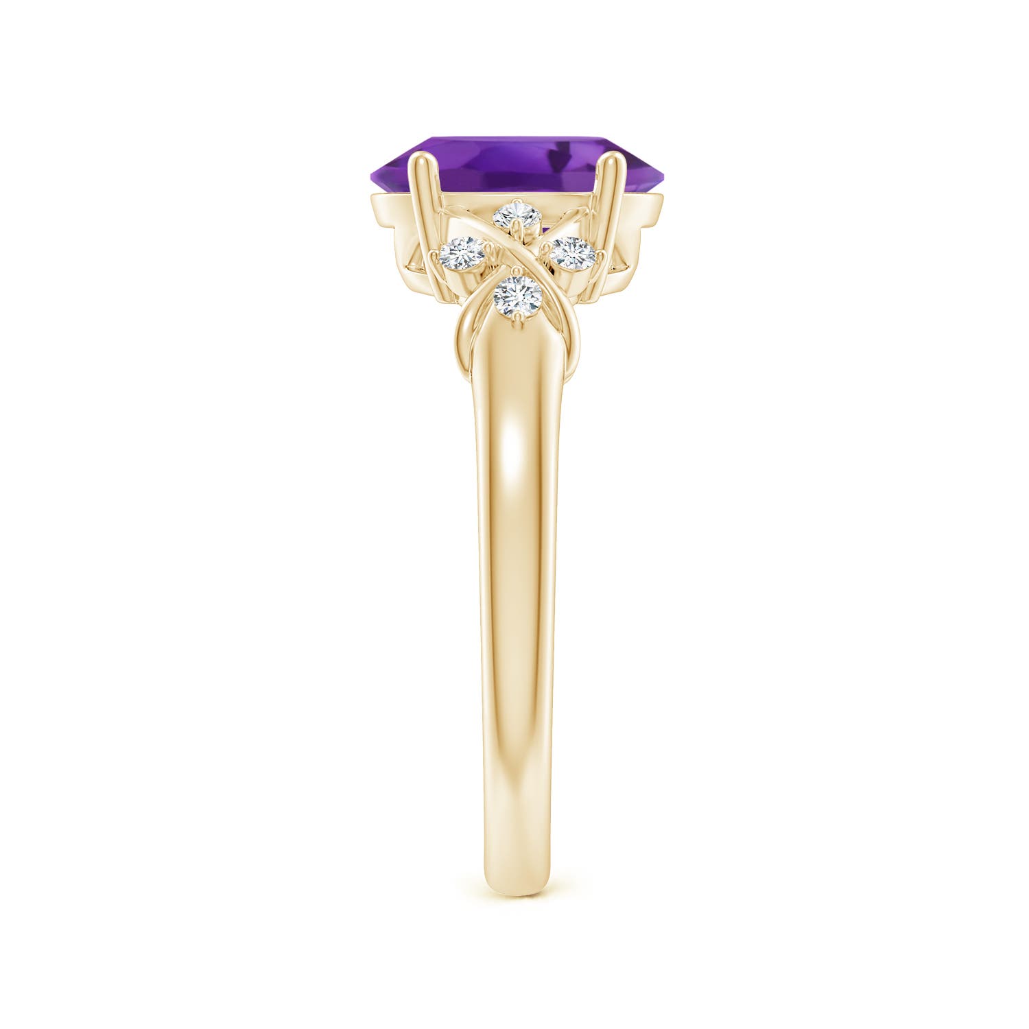 AAA - Amethyst / 1.71 CT / 14 KT Yellow Gold