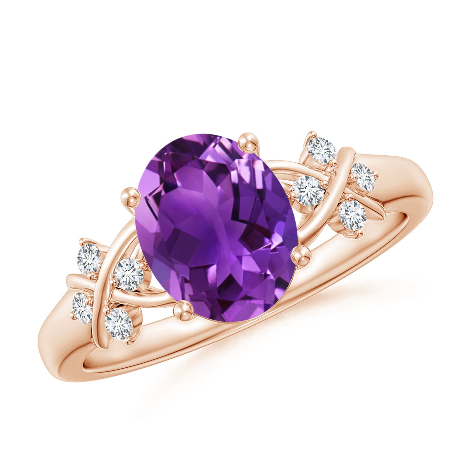 AAAA - Amethyst / 1.71 CT / 14 KT Rose Gold