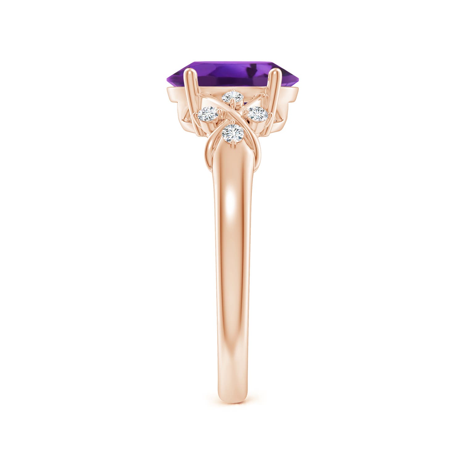 AAAA - Amethyst / 1.71 CT / 14 KT Rose Gold