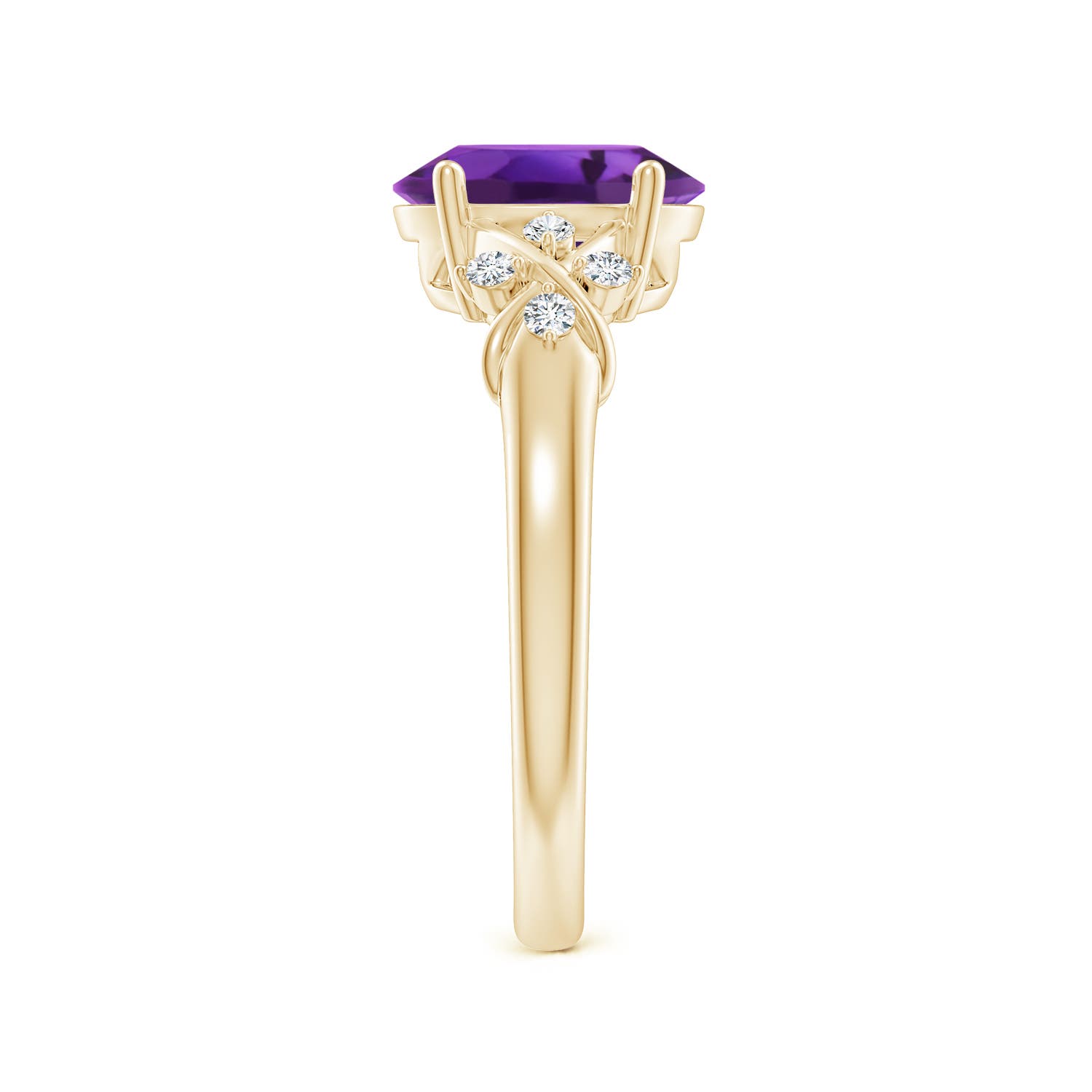 AAAA - Amethyst / 1.71 CT / 14 KT Yellow Gold