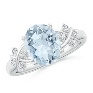 Oval A Aquamarine