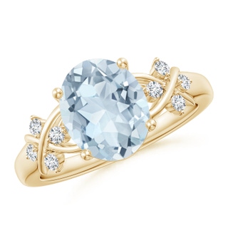 Oval A Aquamarine