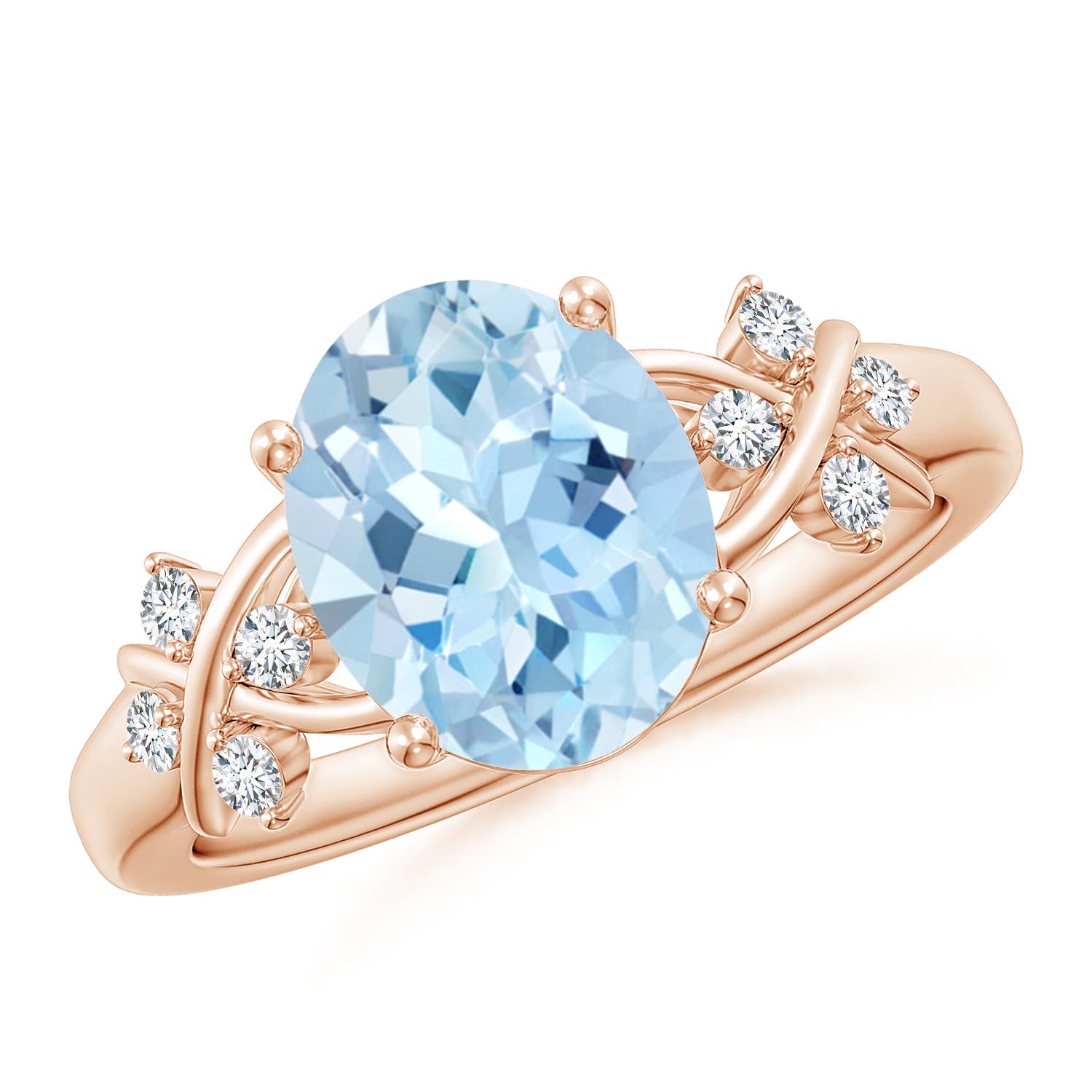 AAA - Aquamarine / 2.37 CT / 14 KT Rose Gold