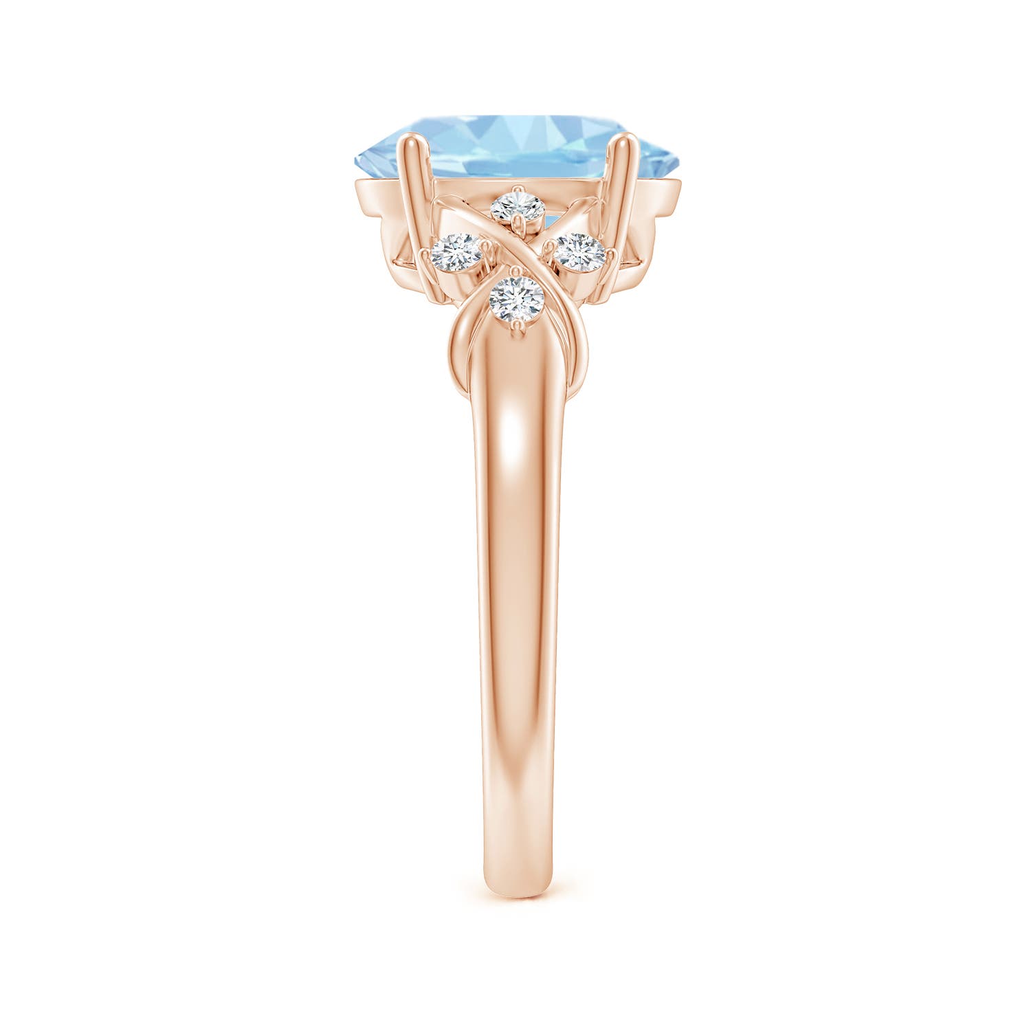 AAA - Aquamarine / 2.37 CT / 14 KT Rose Gold