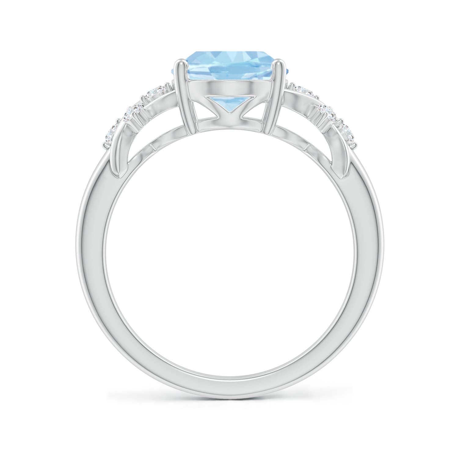 AAA - Aquamarine / 2.37 CT / 14 KT White Gold