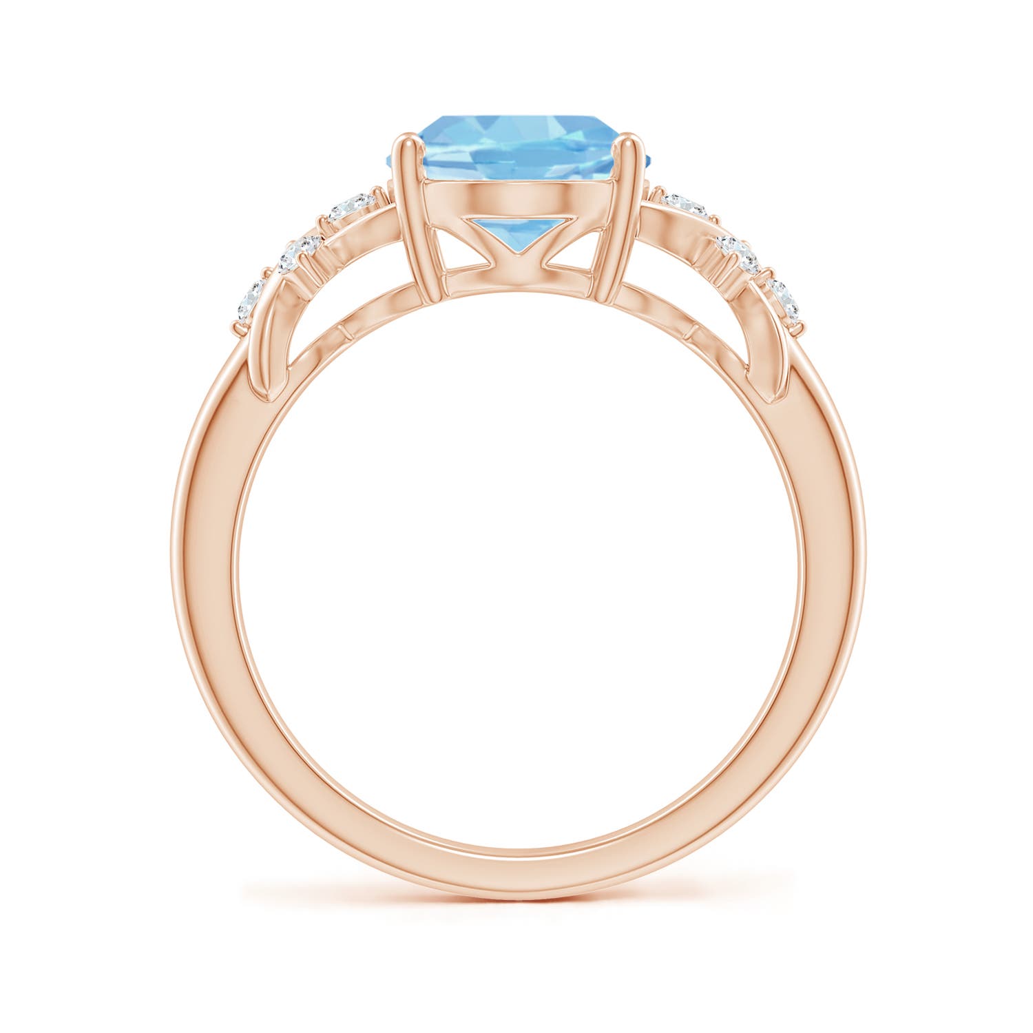 AAAA - Aquamarine / 2.37 CT / 14 KT Rose Gold