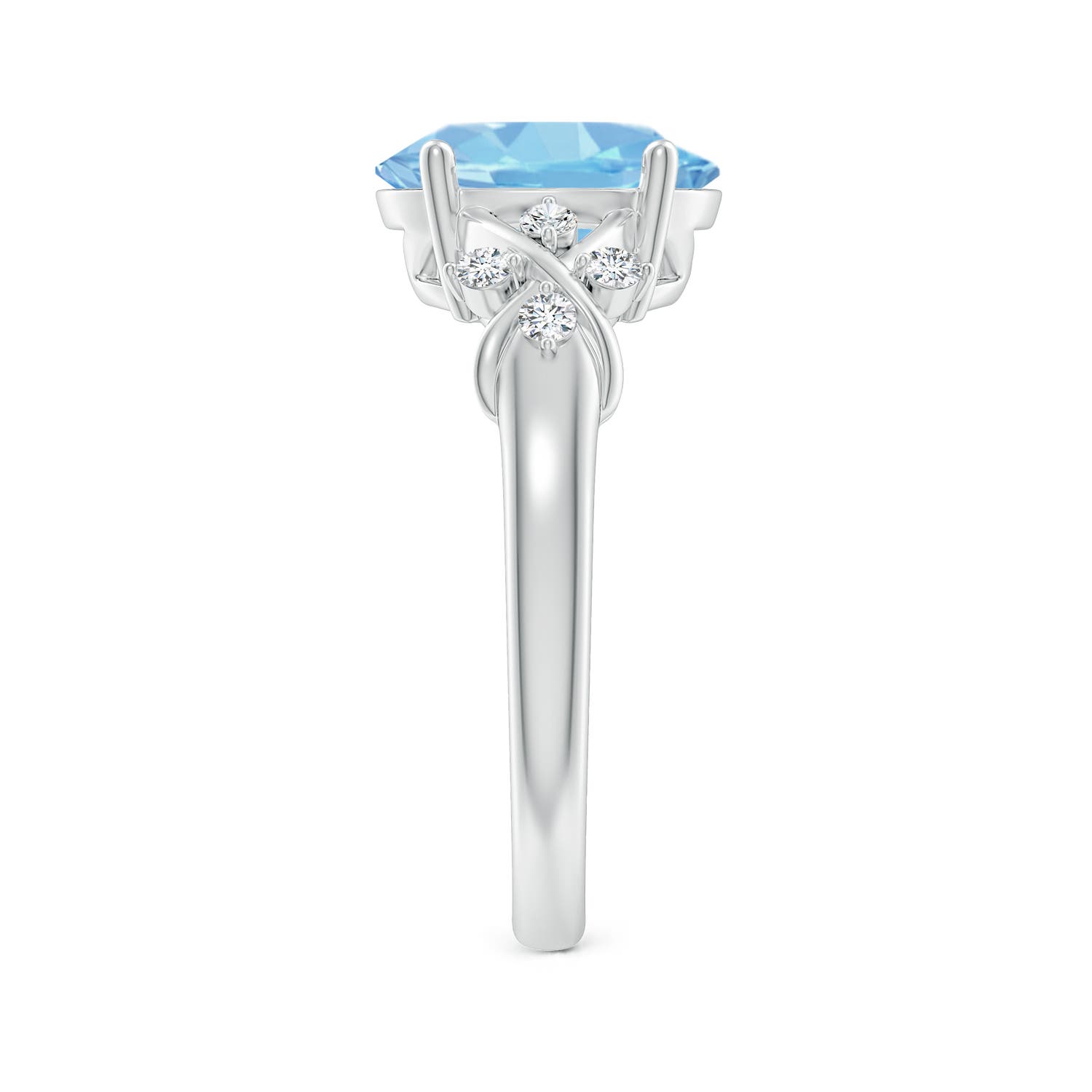 AAAA - Aquamarine / 2.37 CT / 14 KT White Gold