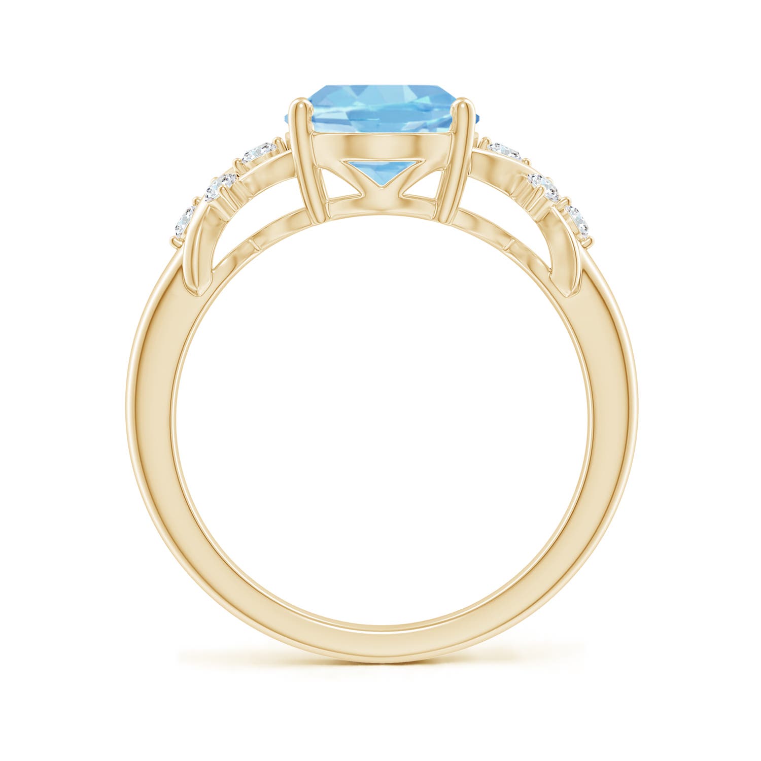 AAAA - Aquamarine / 2.37 CT / 14 KT Yellow Gold