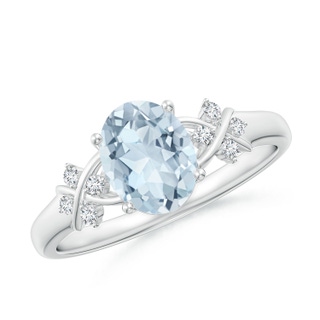Oval A Aquamarine