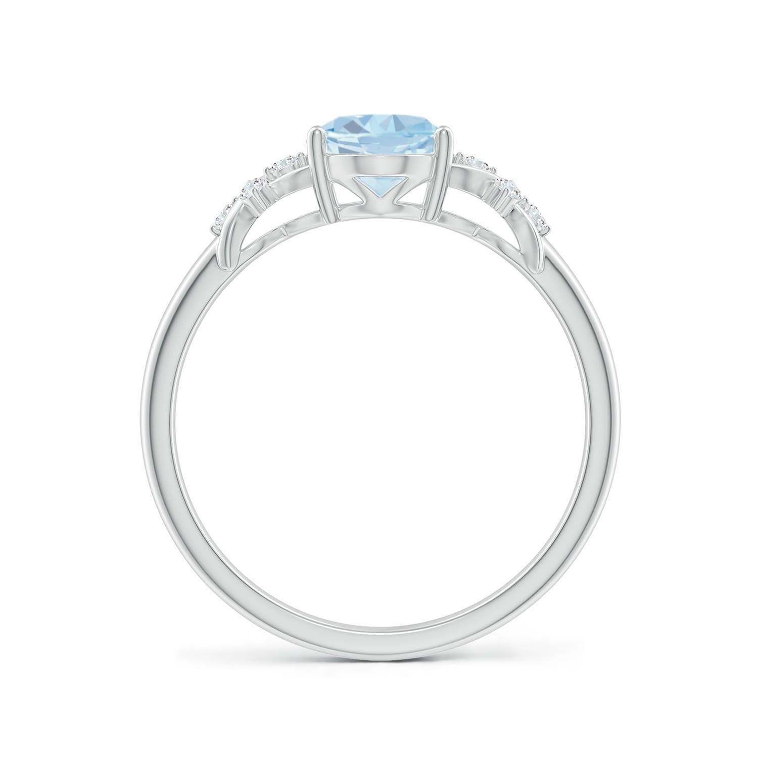 A - Aquamarine / 1.08 CT / 14 KT White Gold