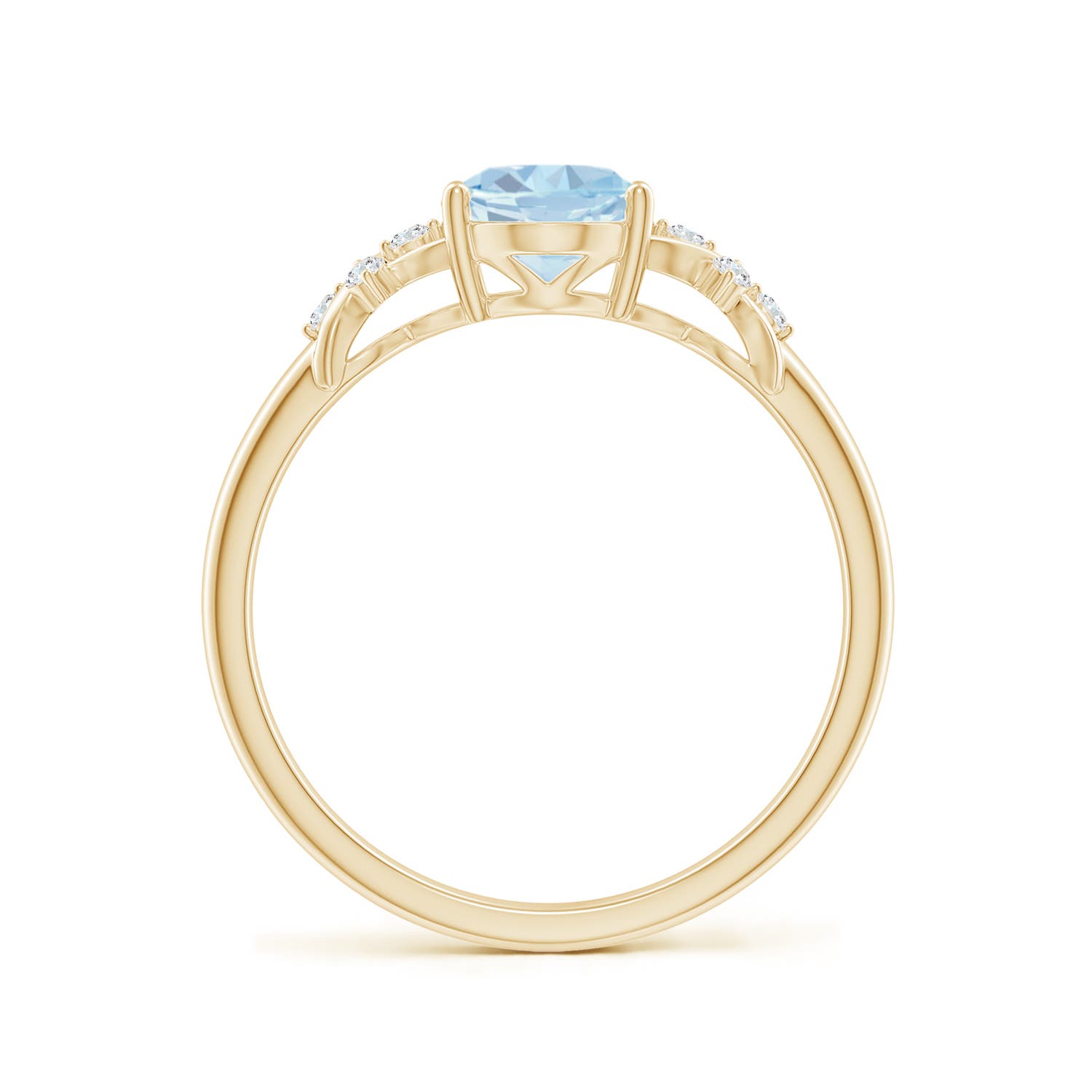 A - Aquamarine / 1.08 CT / 14 KT Yellow Gold