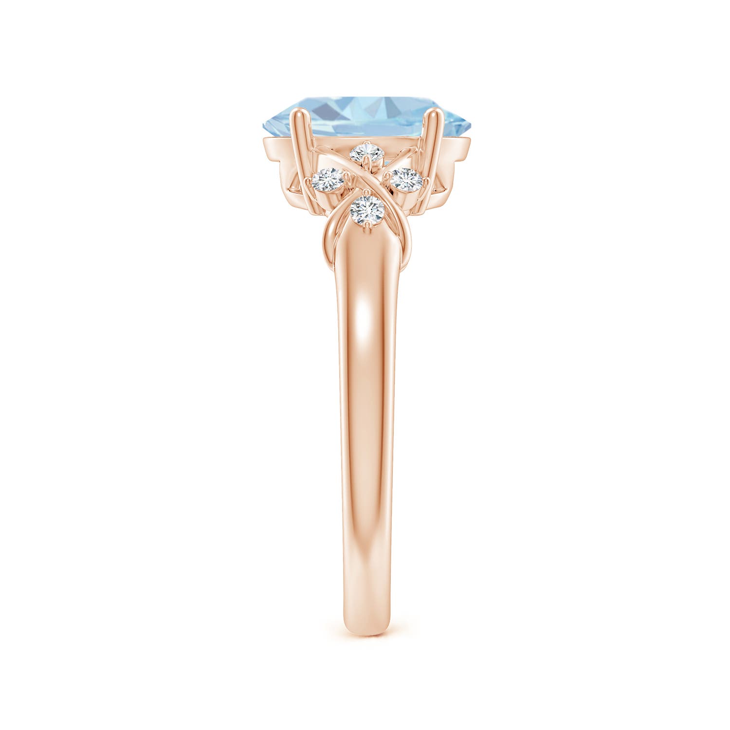 A - Aquamarine / 1.61 CT / 14 KT Rose Gold