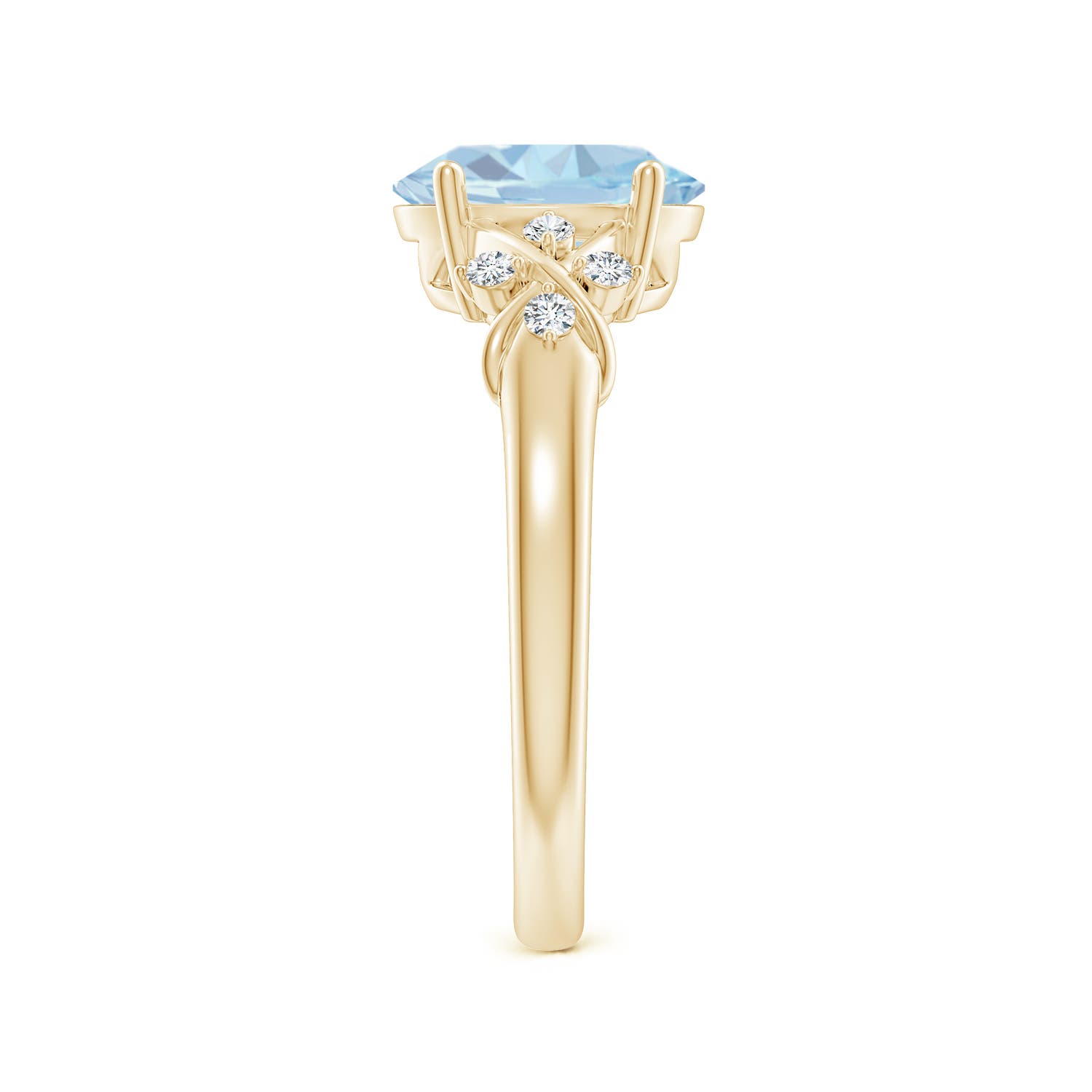 A - Aquamarine / 1.61 CT / 14 KT Yellow Gold