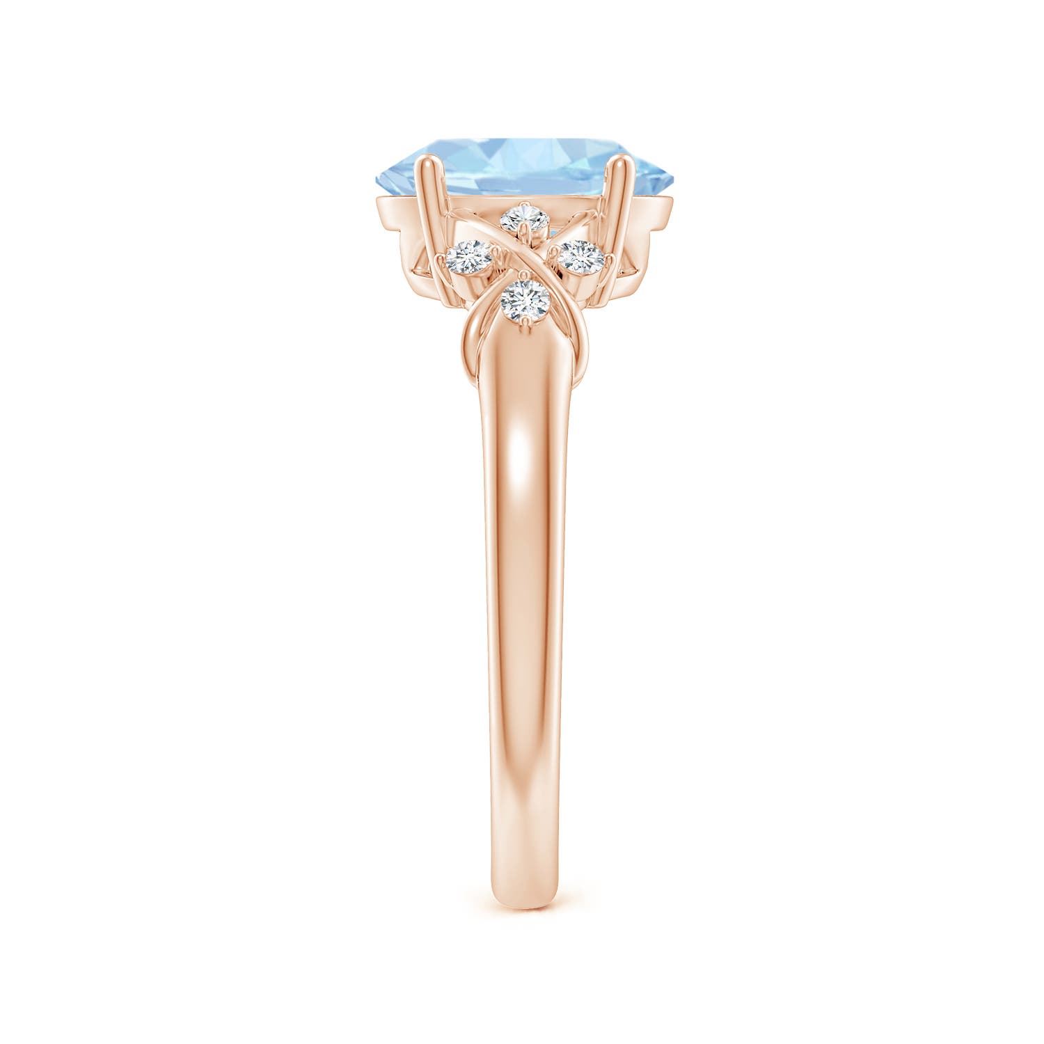 AA - Aquamarine / 1.61 CT / 14 KT Rose Gold