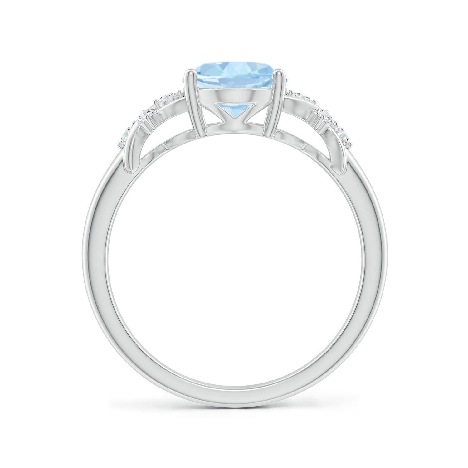 AA - Aquamarine / 1.61 CT / 14 KT White Gold