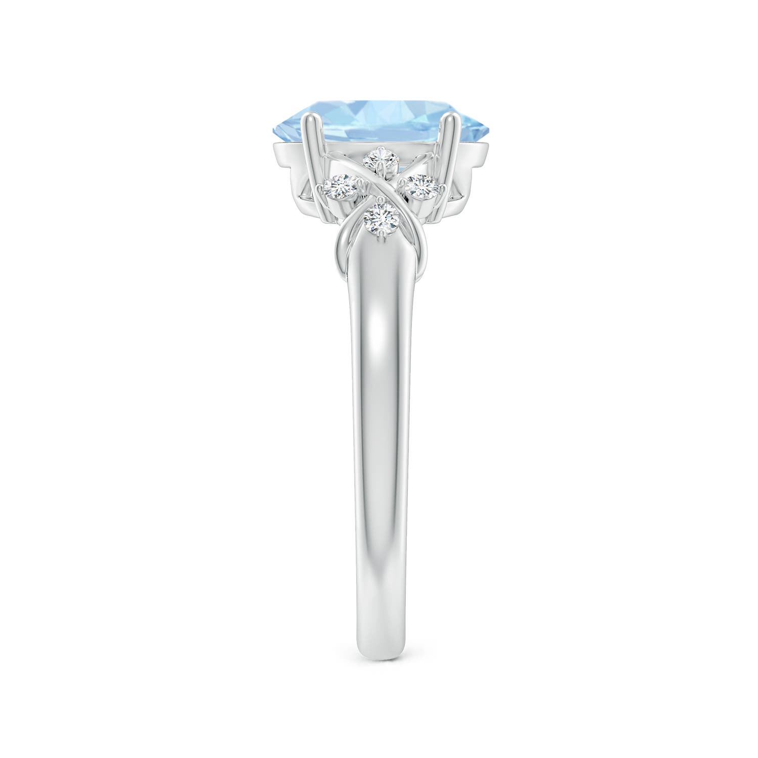 AA - Aquamarine / 1.61 CT / 14 KT White Gold