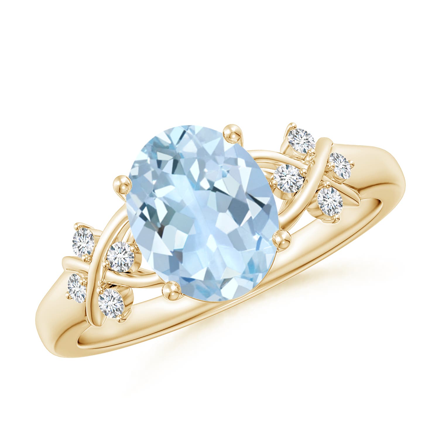 AA - Aquamarine / 1.61 CT / 14 KT Yellow Gold