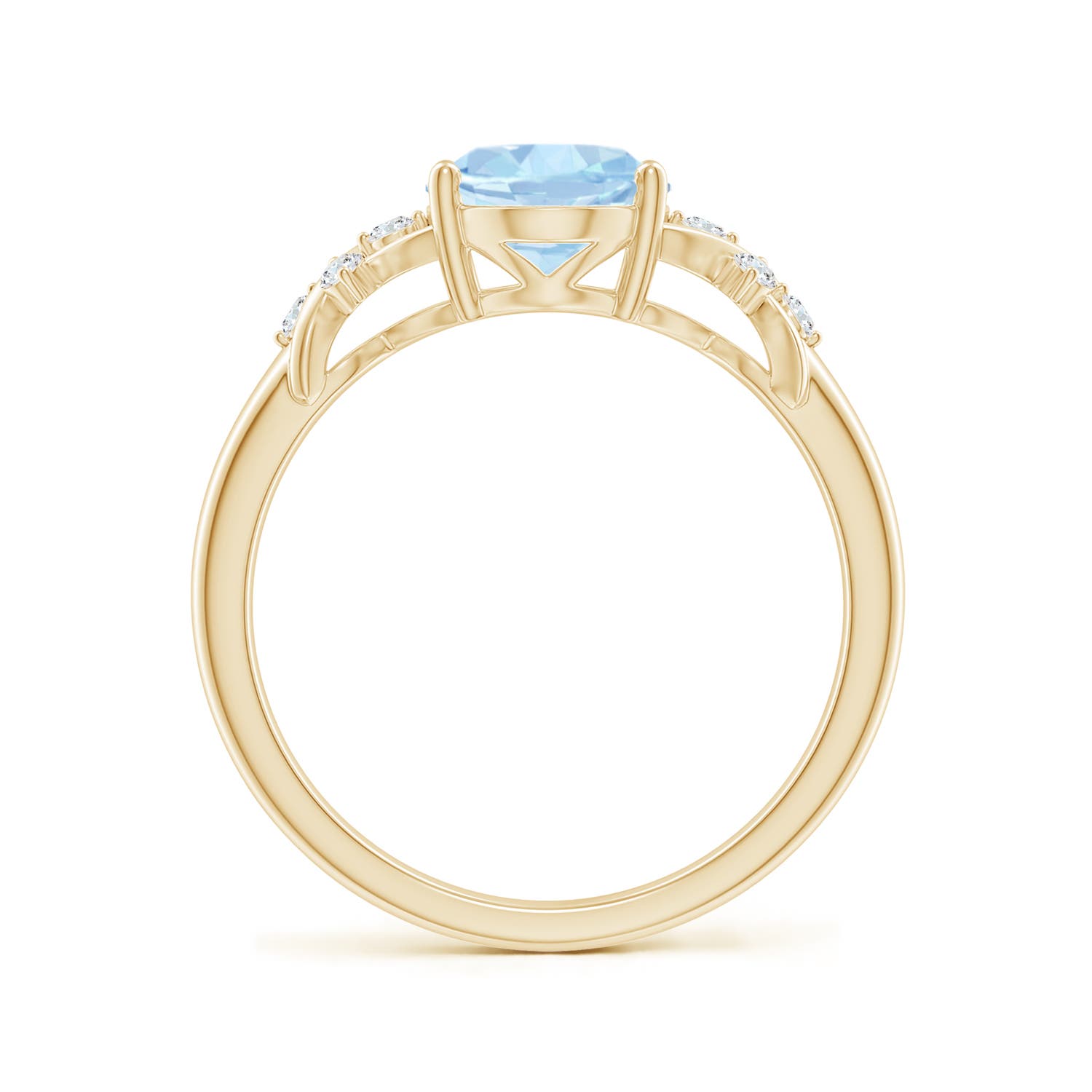 AA - Aquamarine / 1.61 CT / 14 KT Yellow Gold