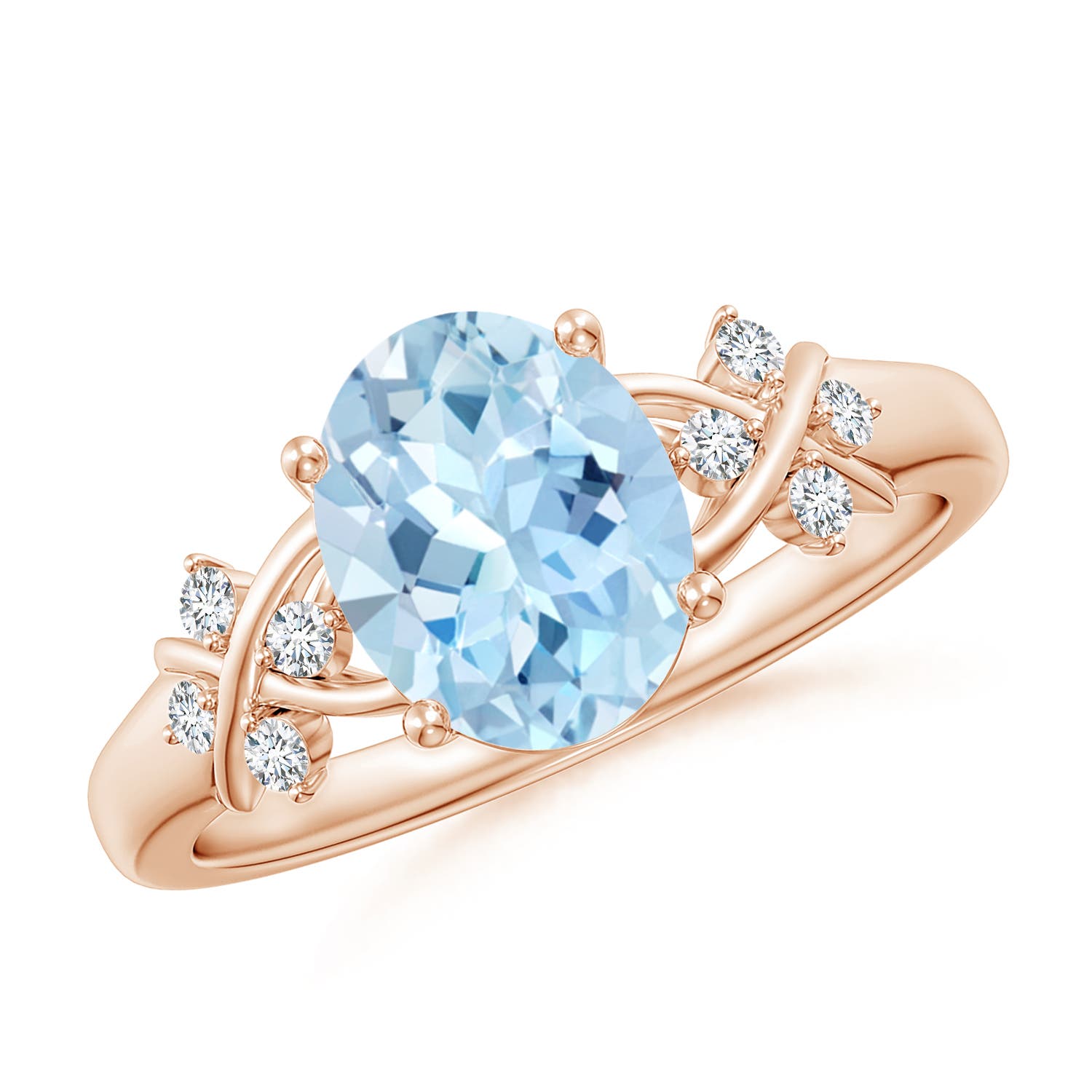 AAA - Aquamarine / 1.61 CT / 14 KT Rose Gold