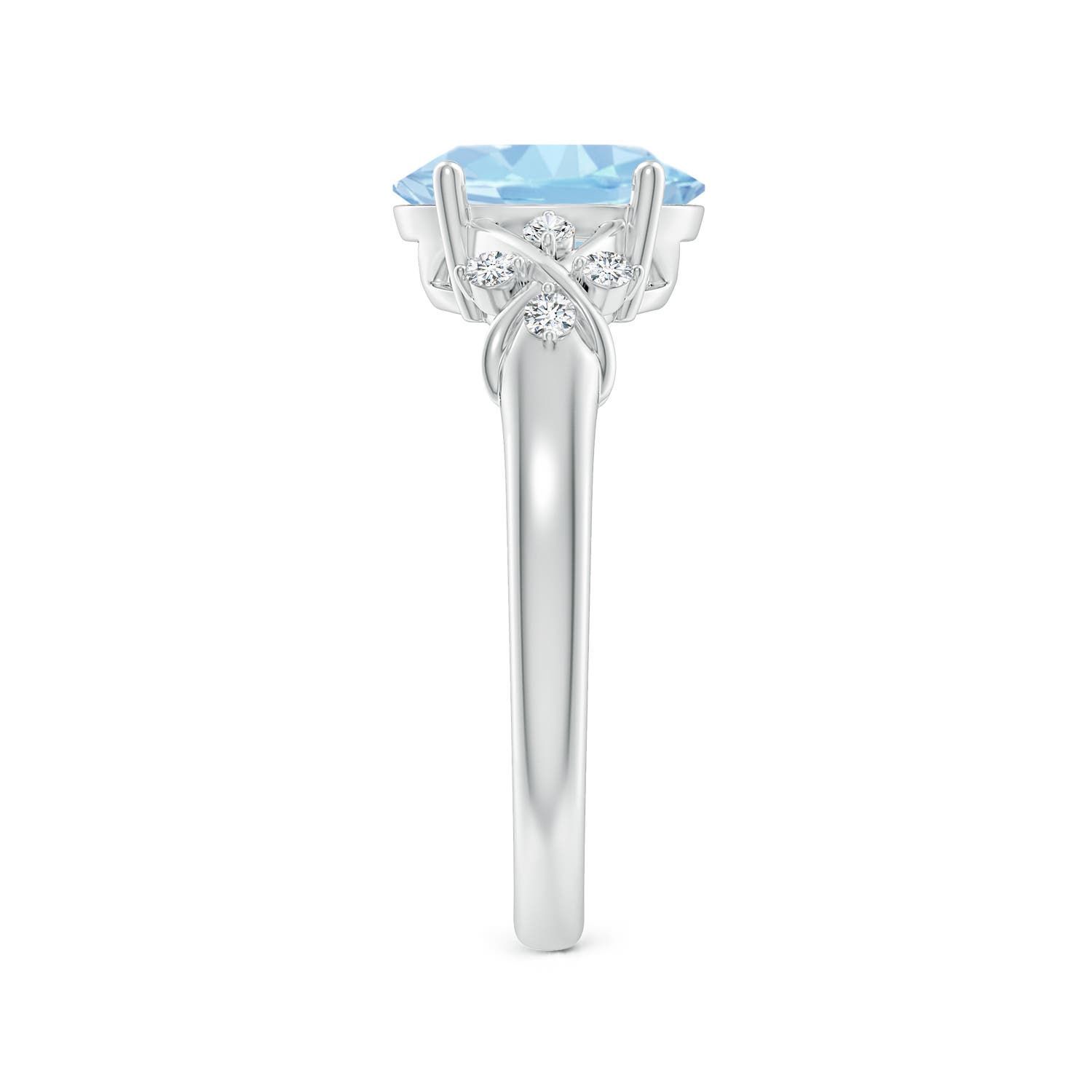 AAA - Aquamarine / 1.61 CT / 14 KT White Gold