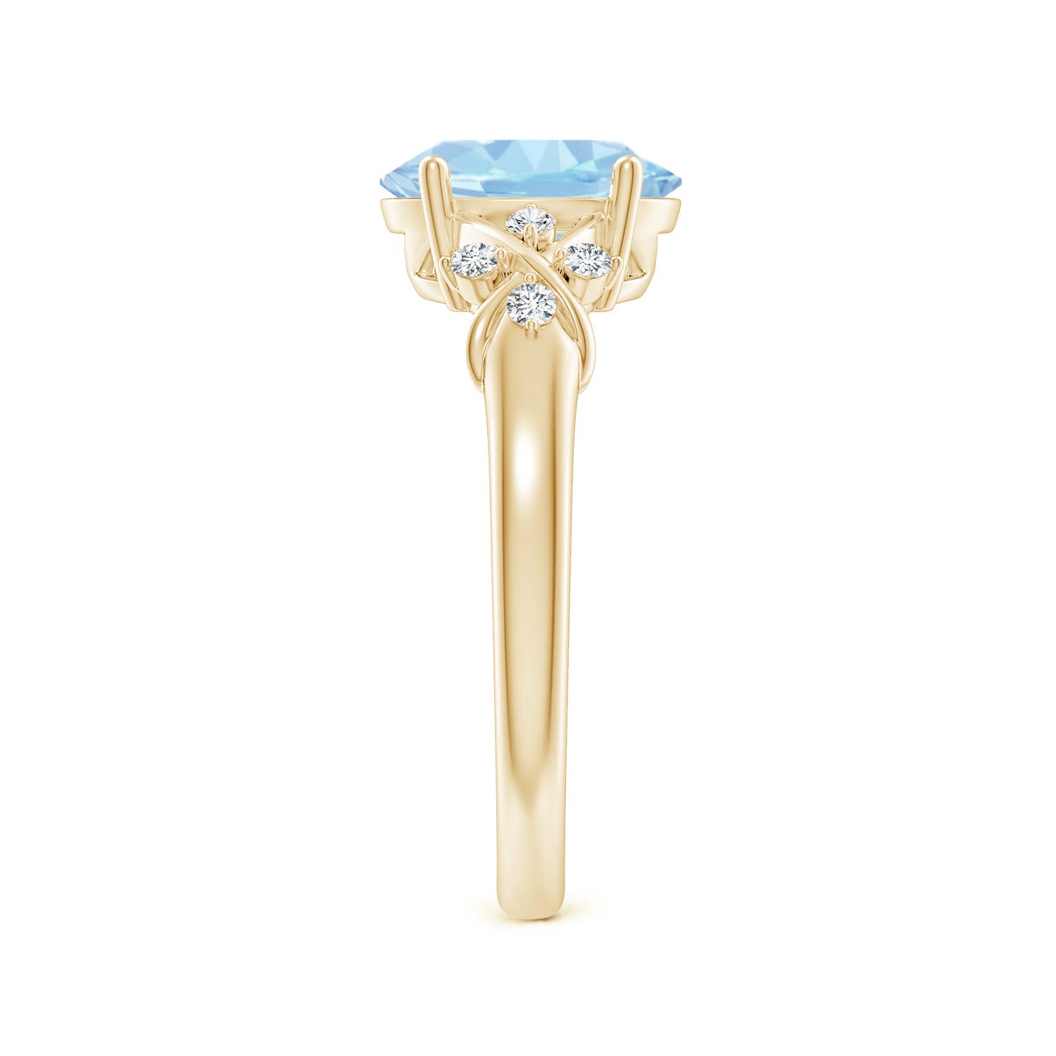 AAA - Aquamarine / 1.61 CT / 14 KT Yellow Gold