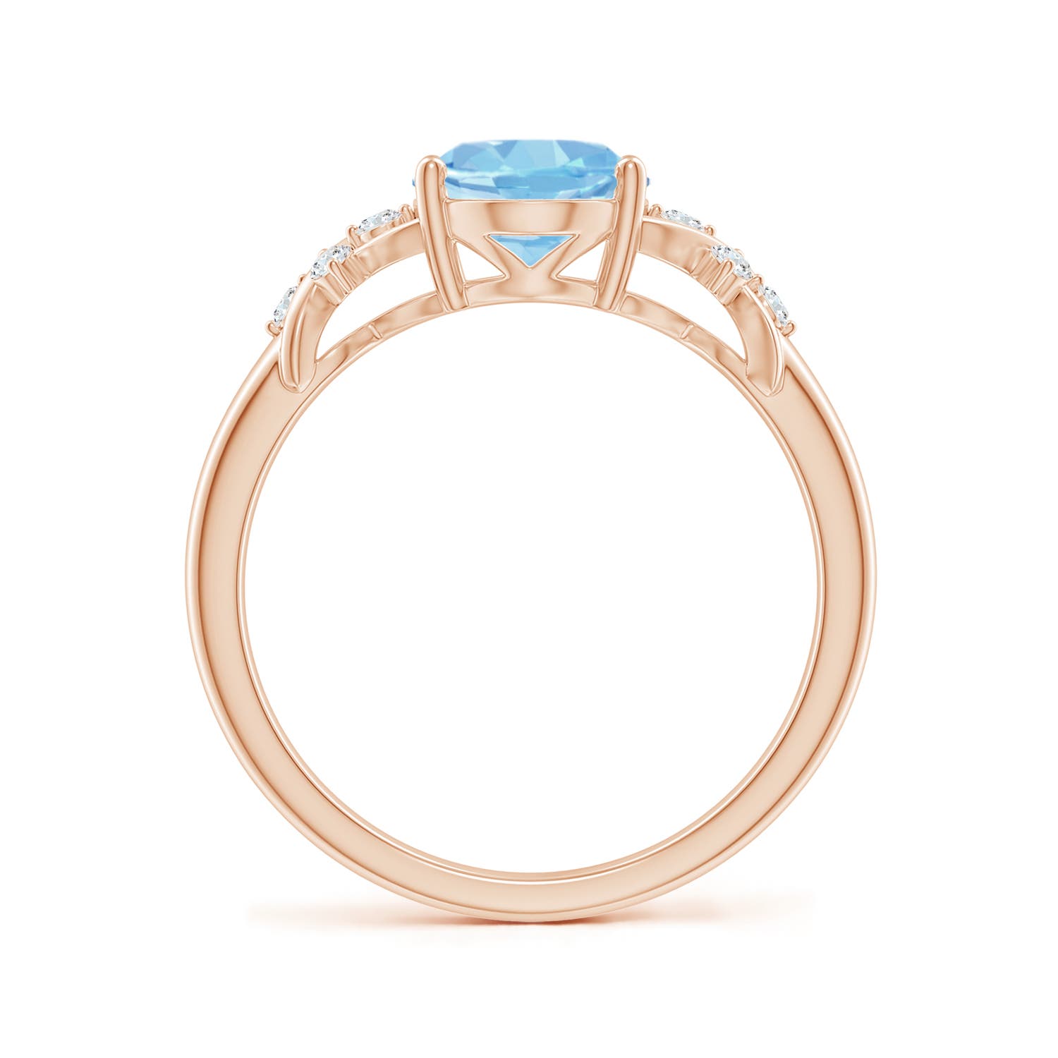 AAAA - Aquamarine / 1.61 CT / 14 KT Rose Gold