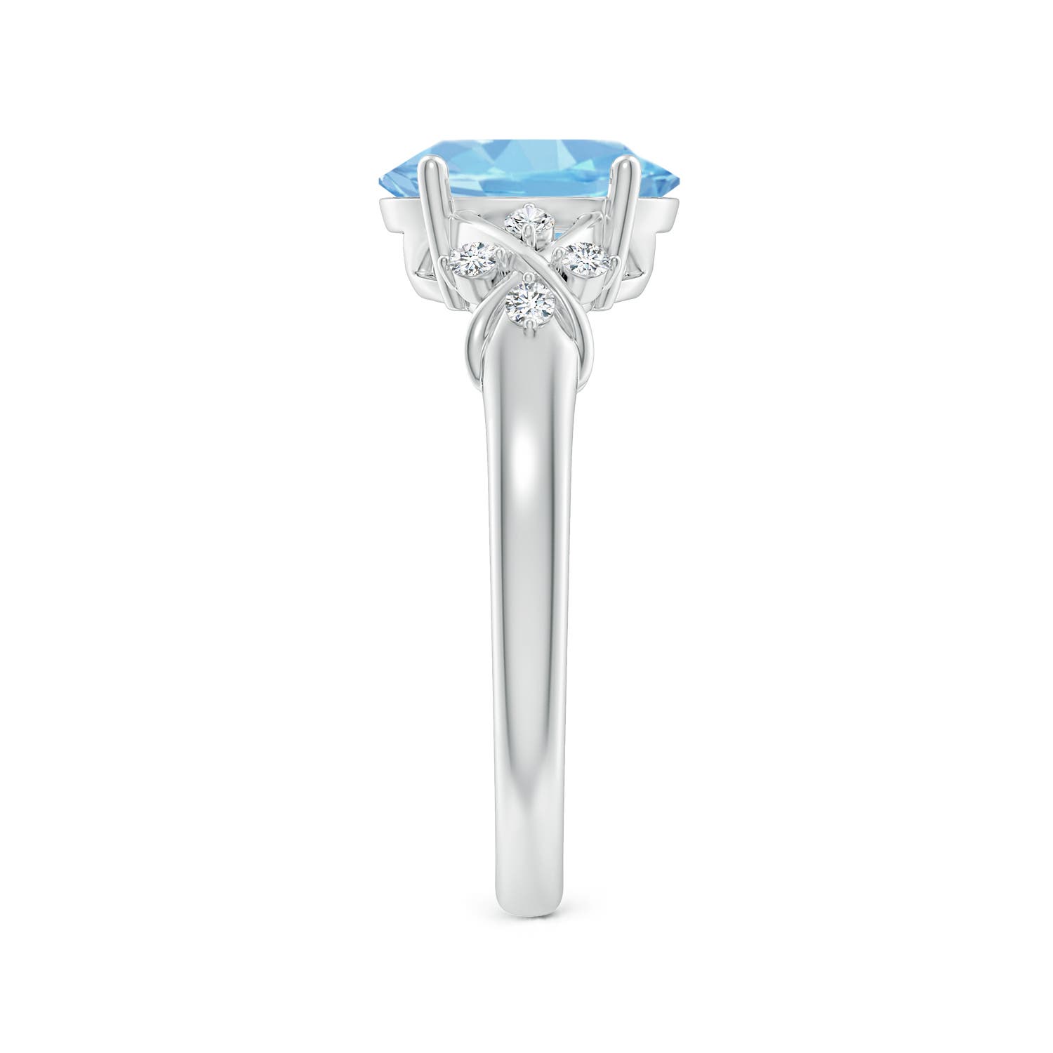 AAAA - Aquamarine / 1.61 CT / 14 KT White Gold