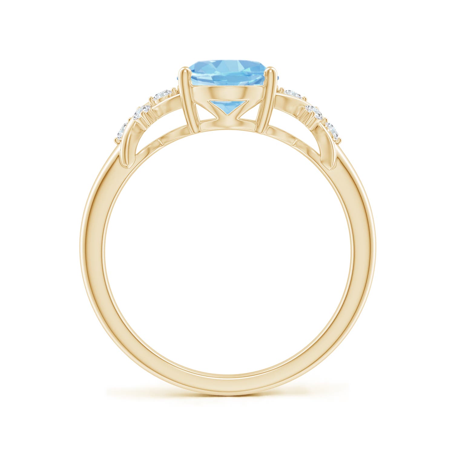 AAAA - Aquamarine / 1.61 CT / 14 KT Yellow Gold