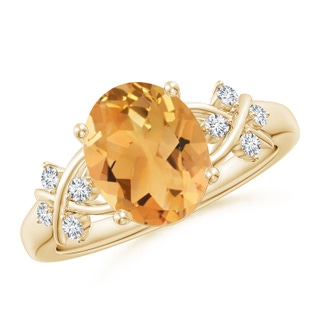 Oval A Citrine