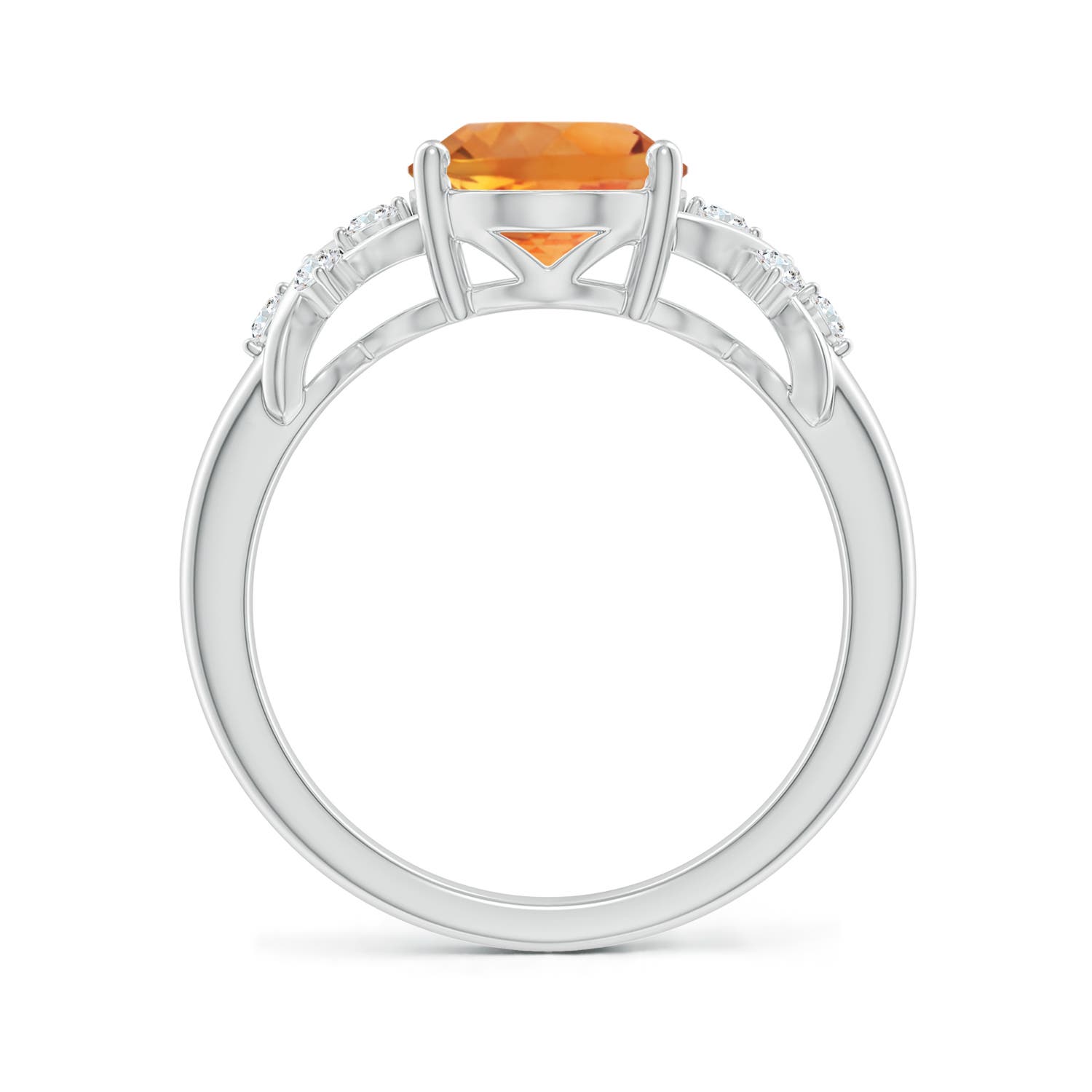 AAA - Citrine / 2.67 CT / 14 KT White Gold