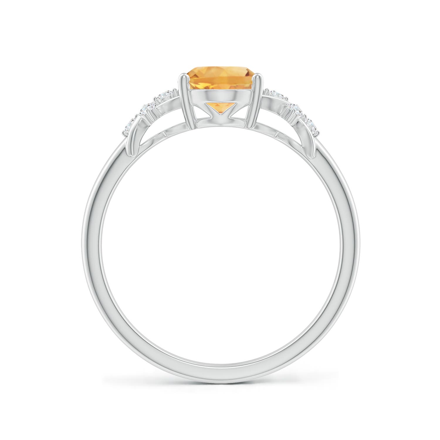 A - Citrine / 1.18 CT / 14 KT White Gold