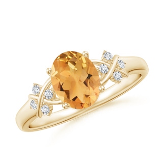 Oval A Citrine