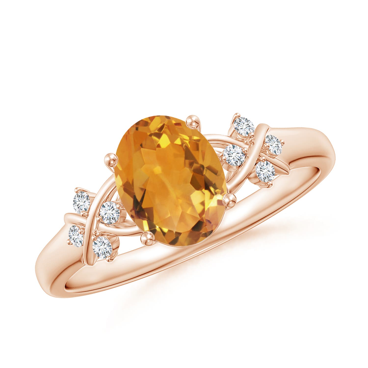 AA - Citrine / 1.18 CT / 14 KT Rose Gold