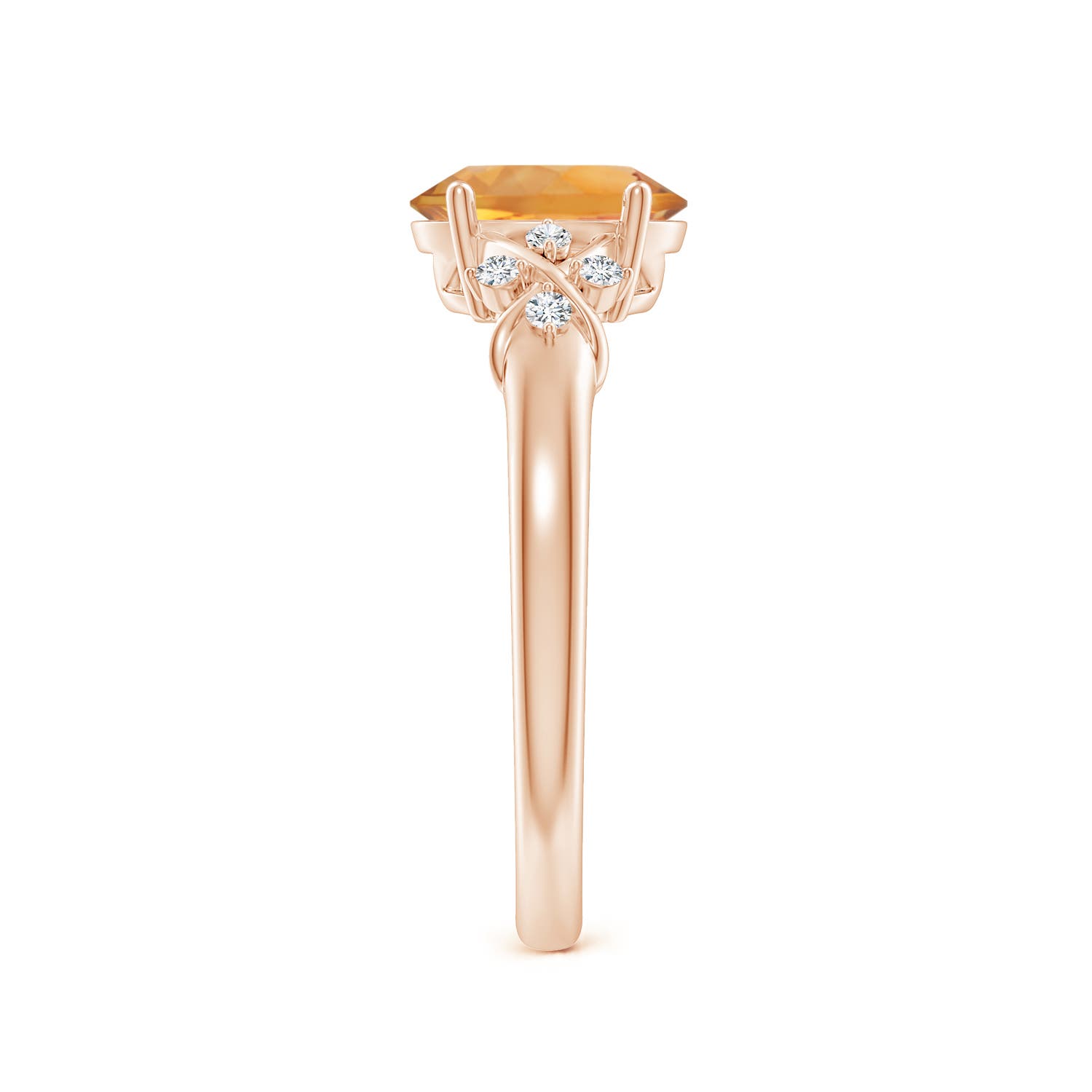 AA - Citrine / 1.18 CT / 14 KT Rose Gold