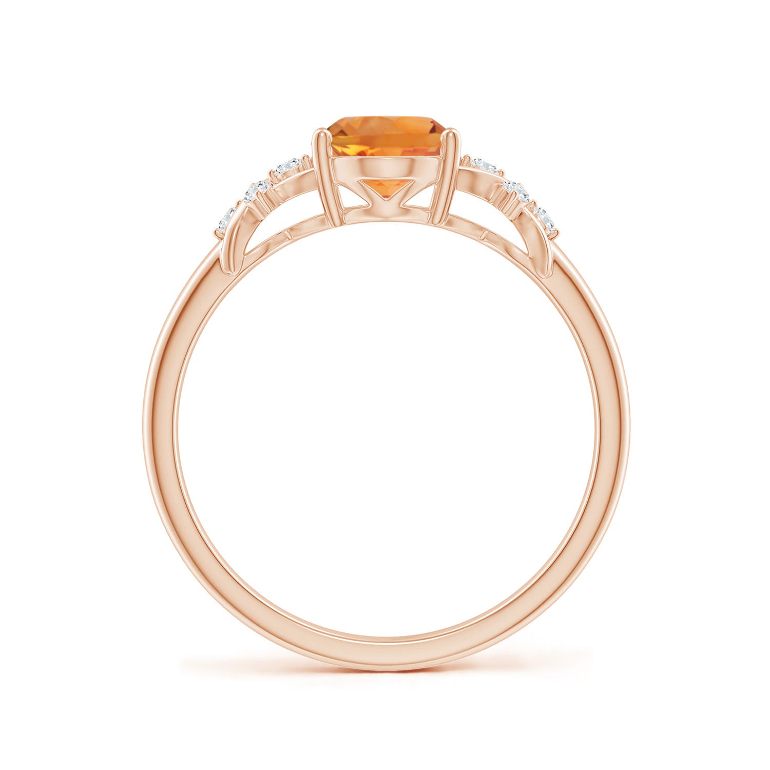 AAA - Citrine / 1.18 CT / 14 KT Rose Gold